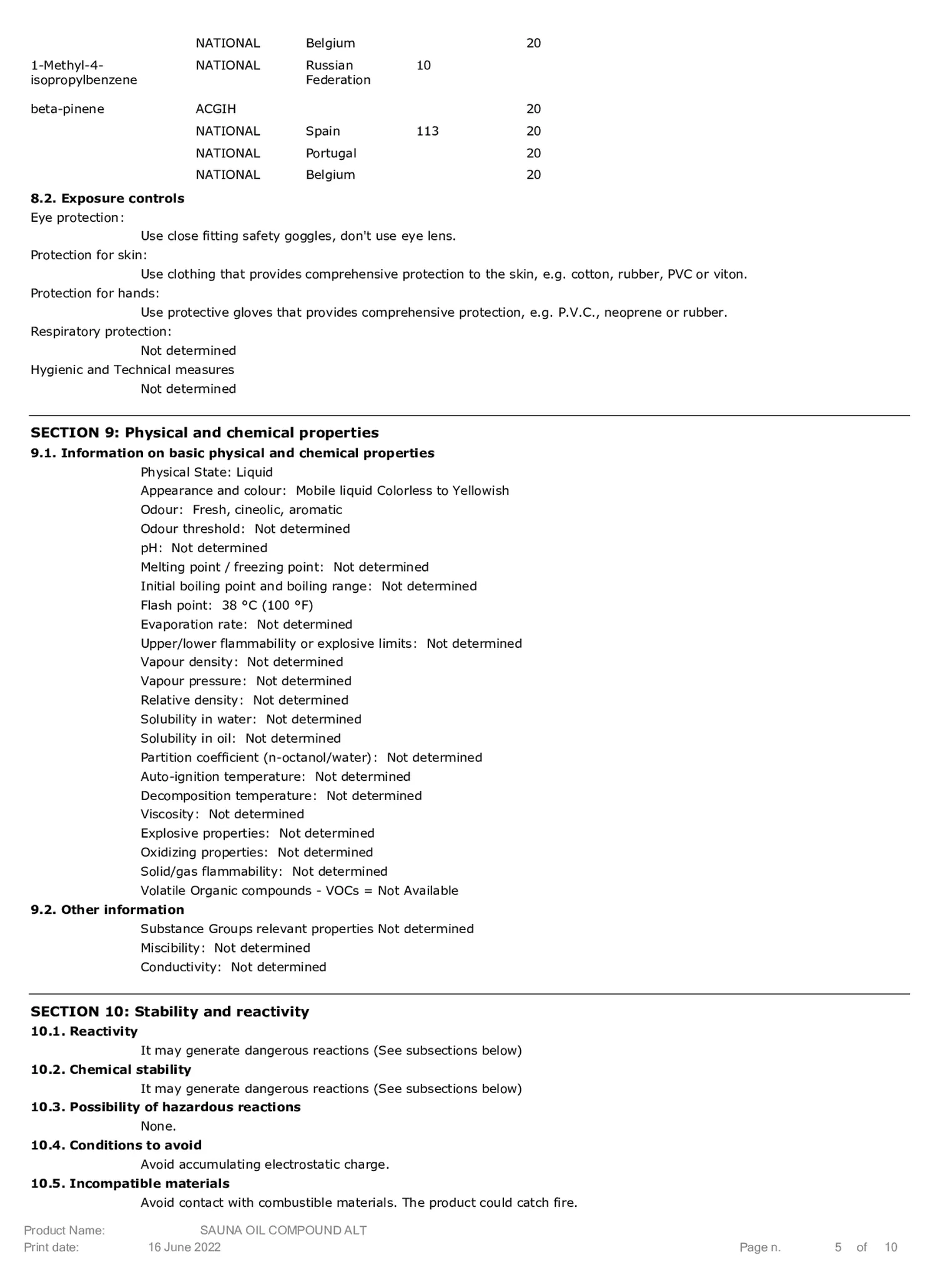 Essentiële Olie Sauna afbeelding van document #5, etiket