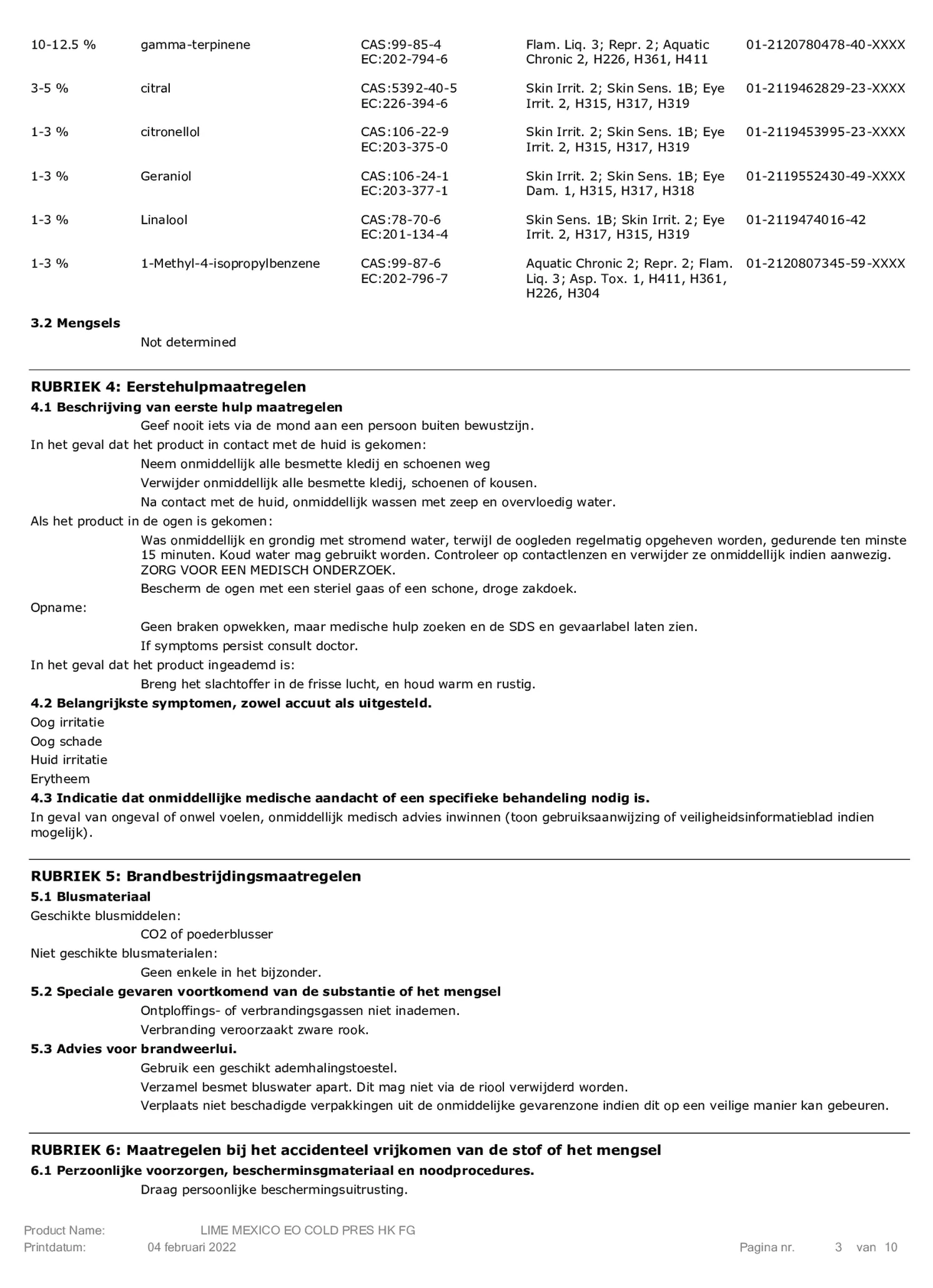 Essentiële Olie Limoen afbeelding van document #3, etiket