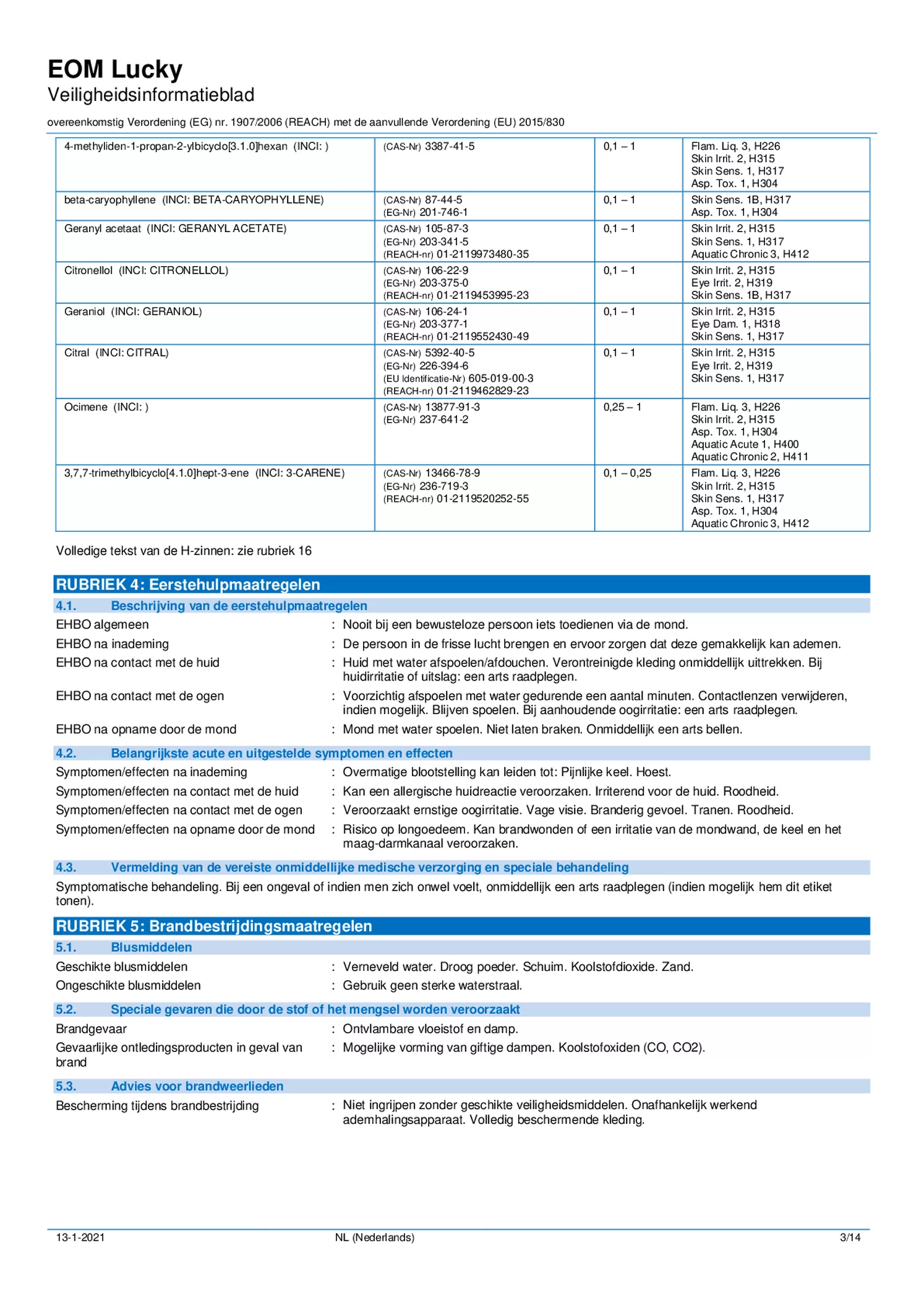 Essentiële Olie Lucky afbeelding van document #3, etiket