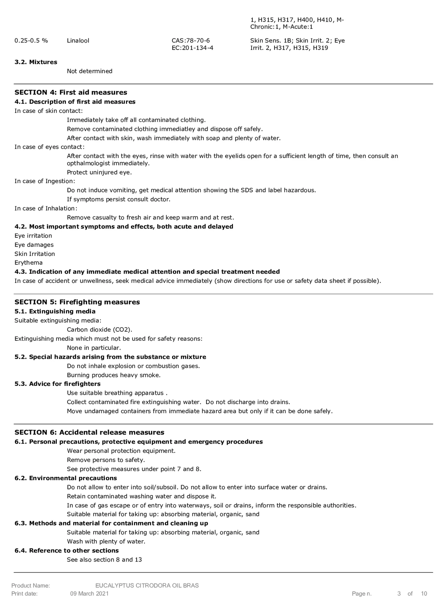 Essentiële Olie Citroen Eucalyptus afbeelding van document #3, etiket