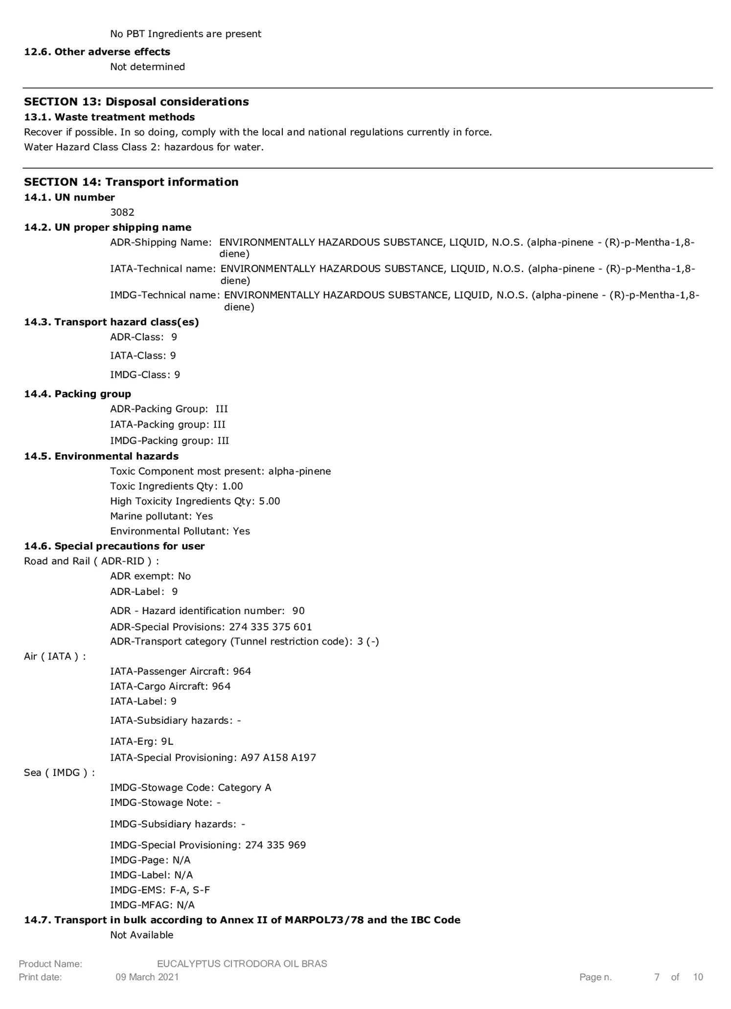 Essentiële Olie Citroen Eucalyptus afbeelding van document #7, etiket