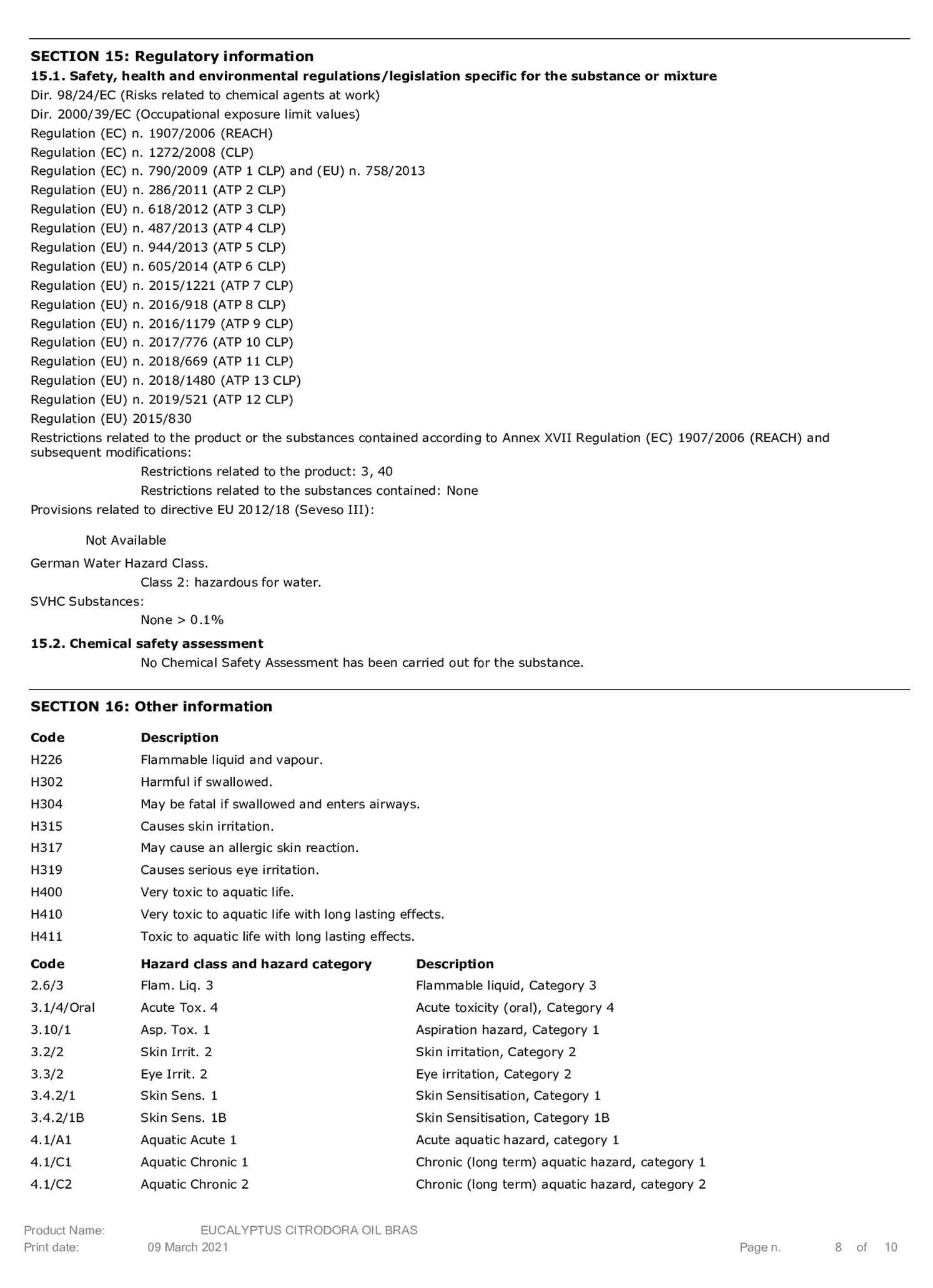 Essentiële Olie Citroen Eucalyptus afbeelding van document #8, etiket