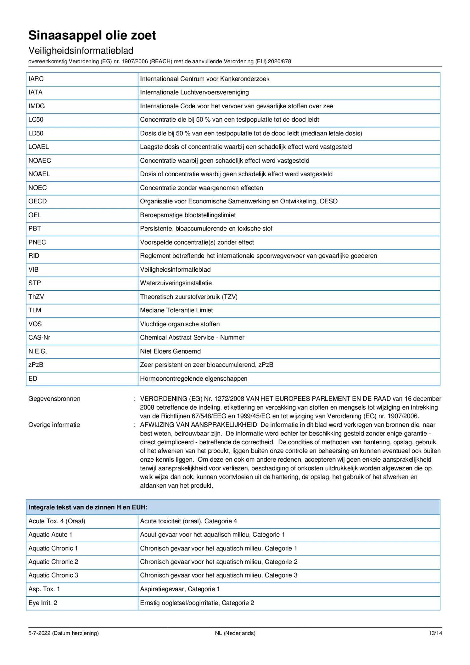 Essentiële Olie Sinaasappel afbeelding van document #13, etiket