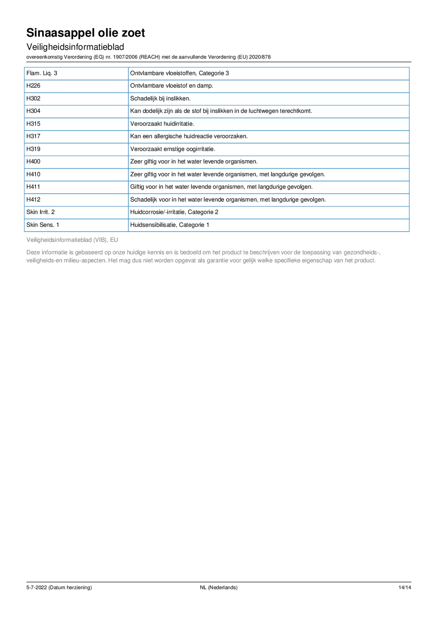 Essentiële Olie Sinaasappel afbeelding van document #14, etiket