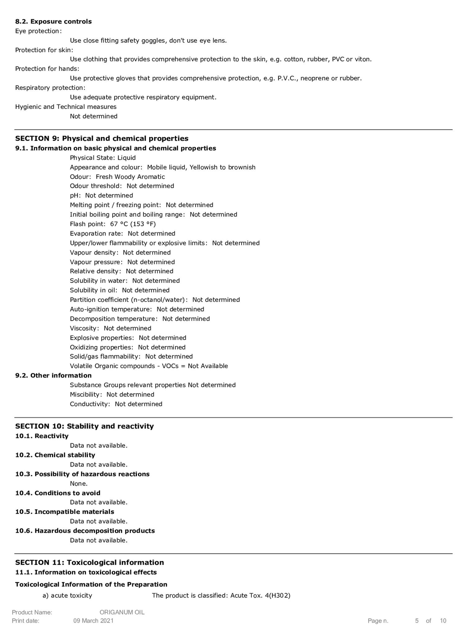 Essentiële Olie Oregano afbeelding van document #5, etiket