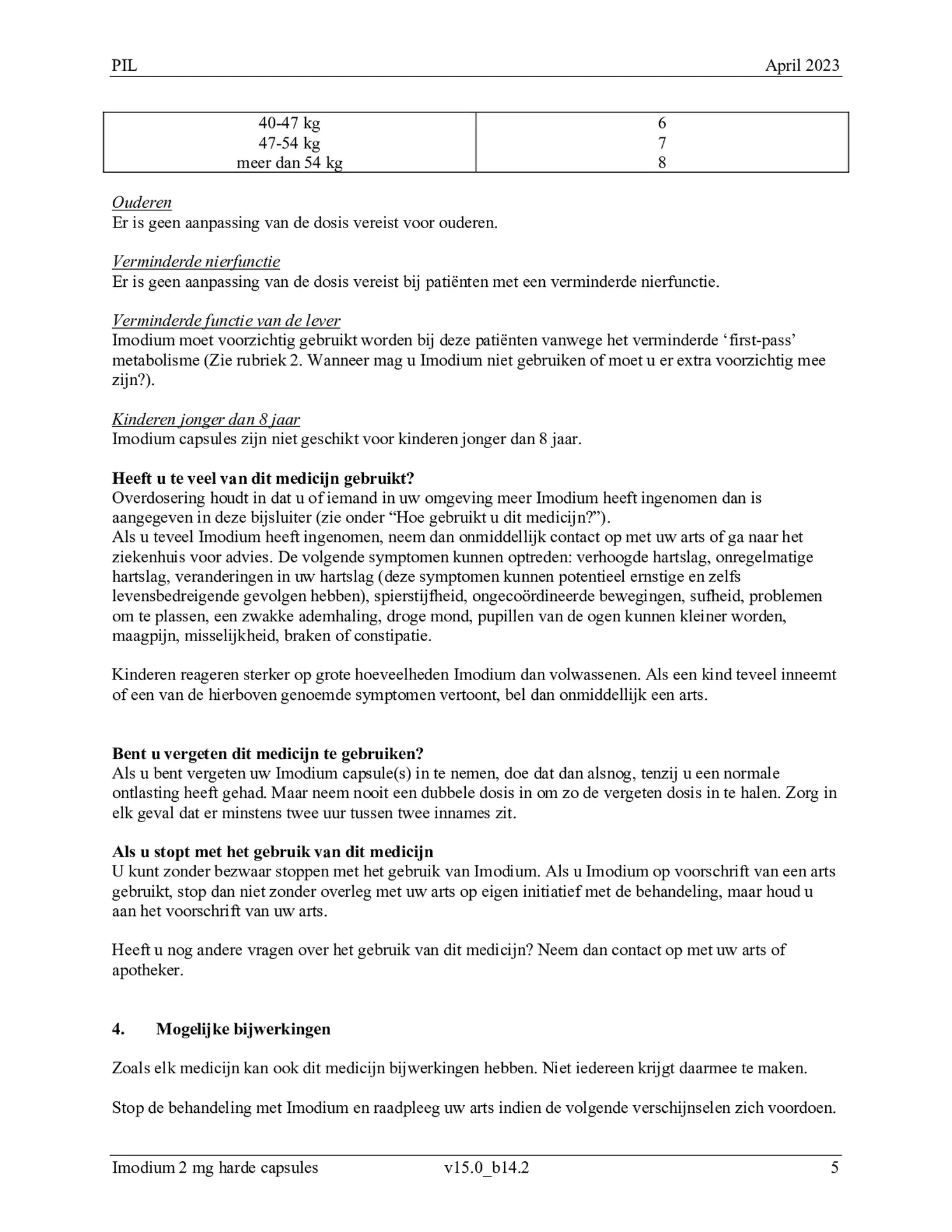 Capsules 2mg afbeelding van document #5, bijsluiter