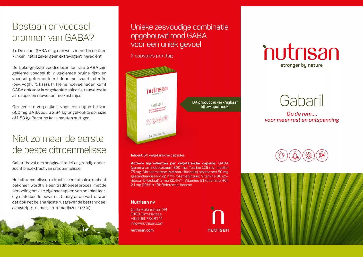 Gabaril Capsules afbeelding van document #1, informatiefolder