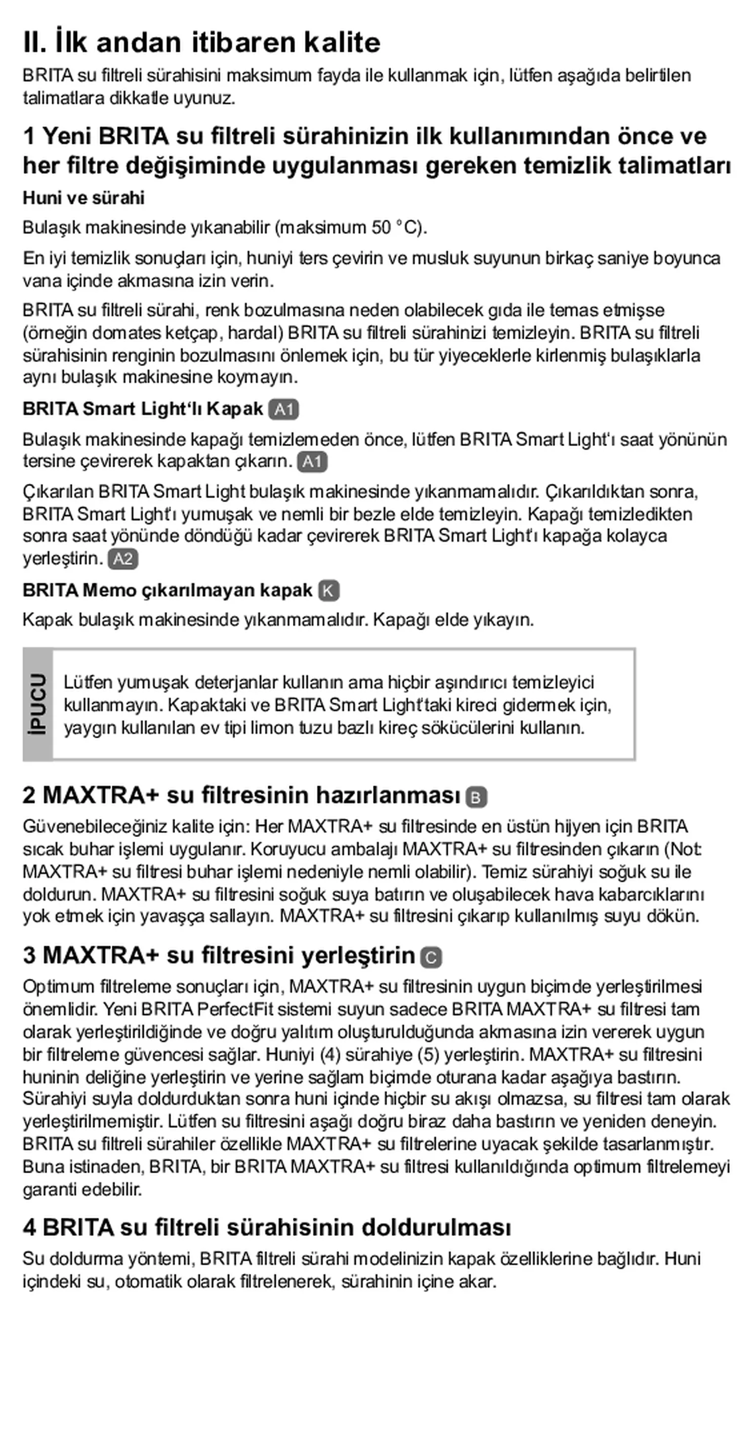 Waterfilterkan Marella Wit XL + 1 Maxtra Filterpatroon afbeelding van document #33, gebruiksaanwijzing