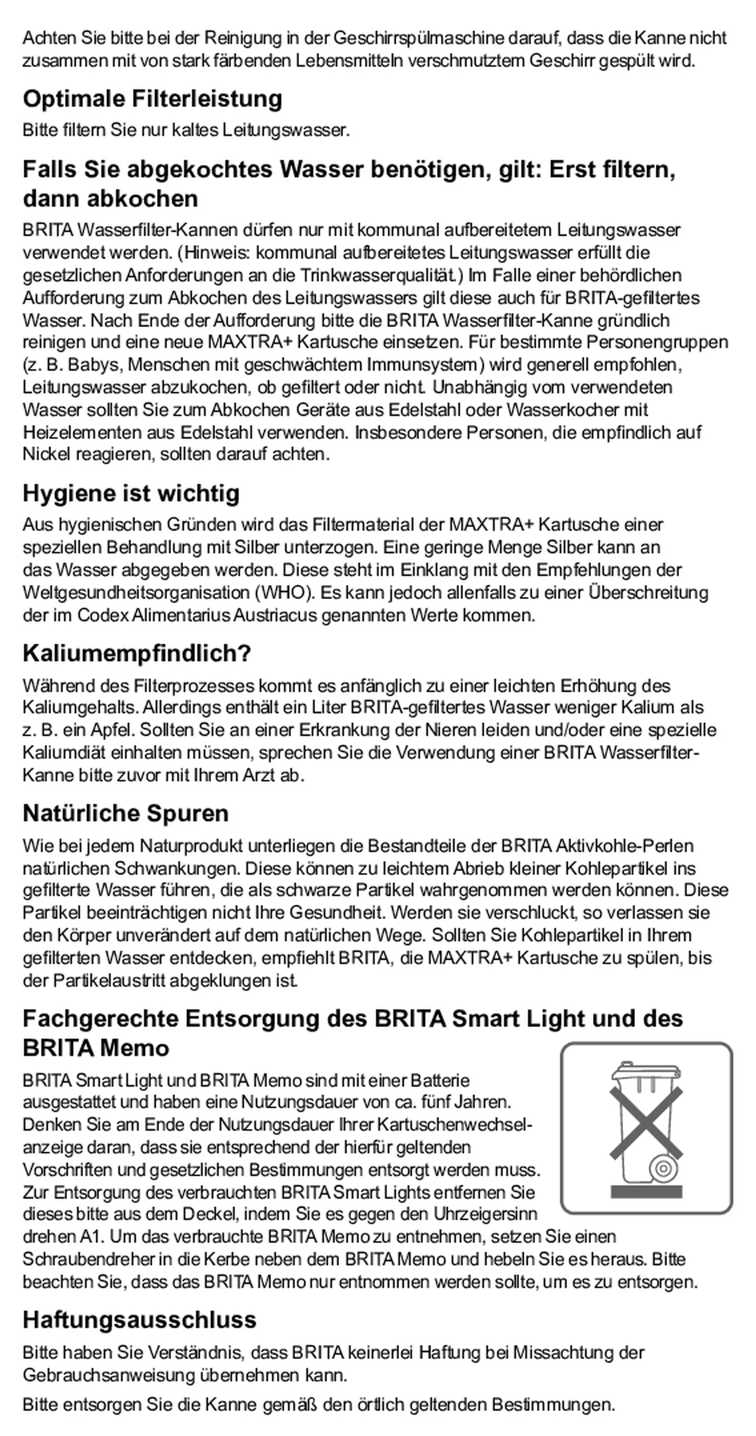 Glas Filterkan + 1 Maxtra Filterpatroon afbeelding van document #7, gebruiksaanwijzing