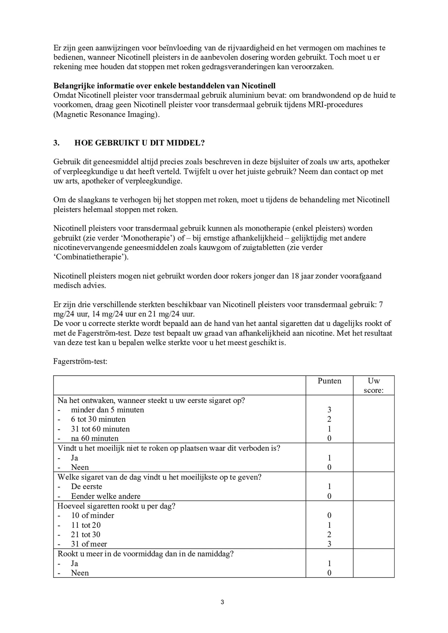 Pleisters Combi voor matige/ lichte roker - 14 mg + 7 mg - afbeelding van document #12, bijsluiter