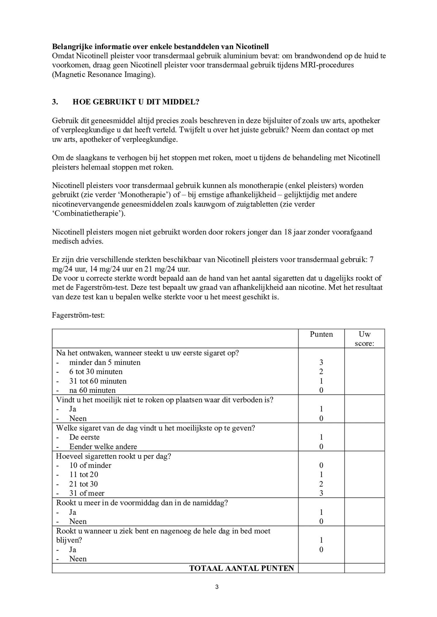 Pleisters Combi voor matige/ lichte roker - 14 mg + 7 mg - afbeelding van document #3, bijsluiter