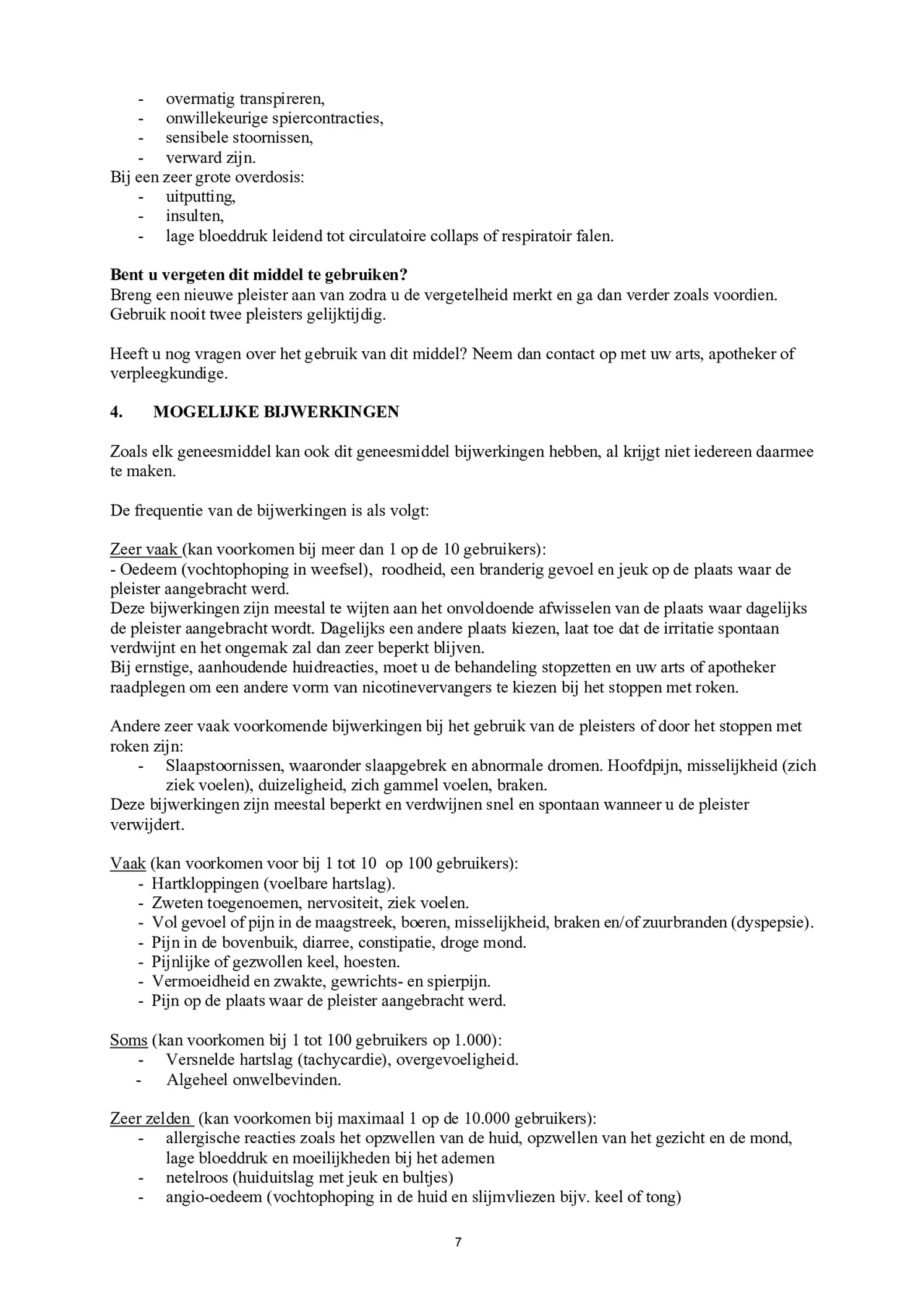 Pleisters Combi voor matige/ lichte roker - 14 mg + 7 mg - afbeelding van document #7, bijsluiter