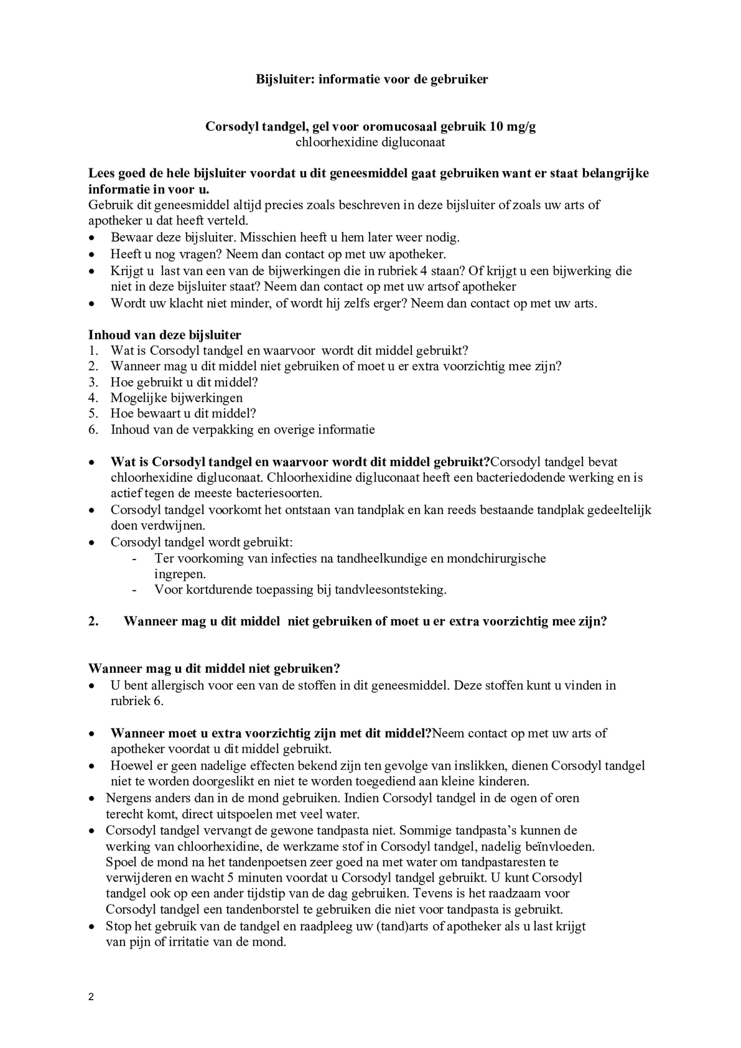 Mondverzorgingsset - Mondspoeling en Mondgel - afbeelding van document #4, bijsluiter