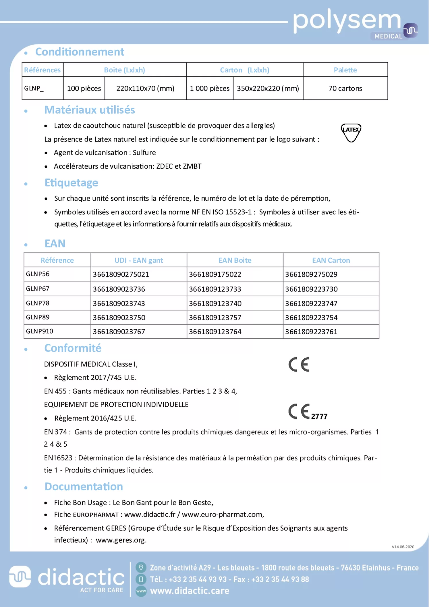 Latex Handschoenen Maat L afbeelding van document #2, gebruiksaanwijzing