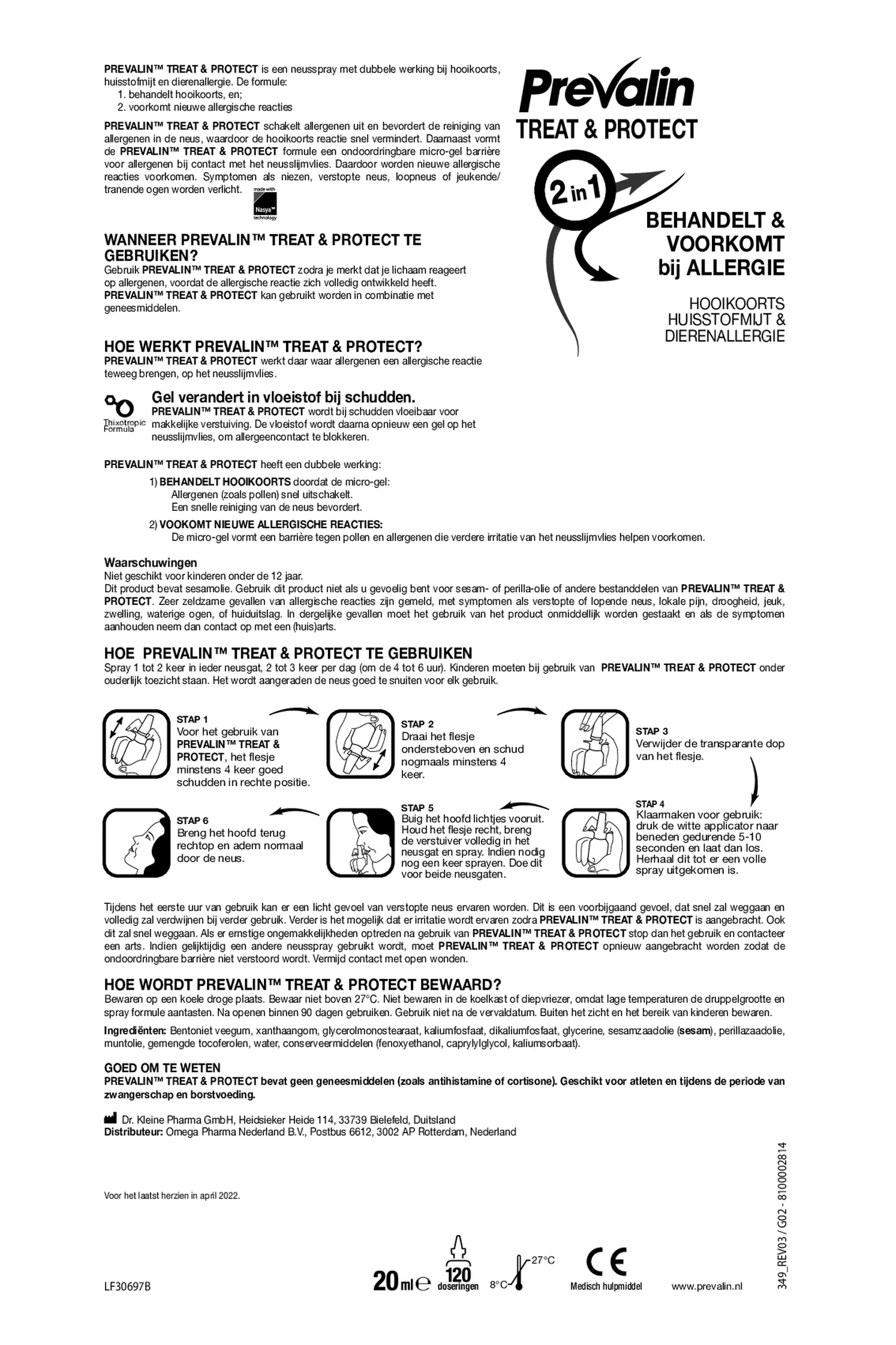 Treat & Protect Neusspray afbeelding van document #1, gebruiksaanwijzing