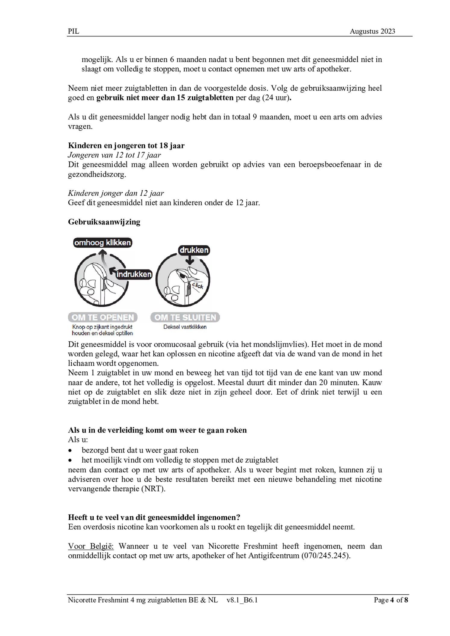 Freshmint Zuigtabletten 4mg afbeelding van document #4, bijsluiter