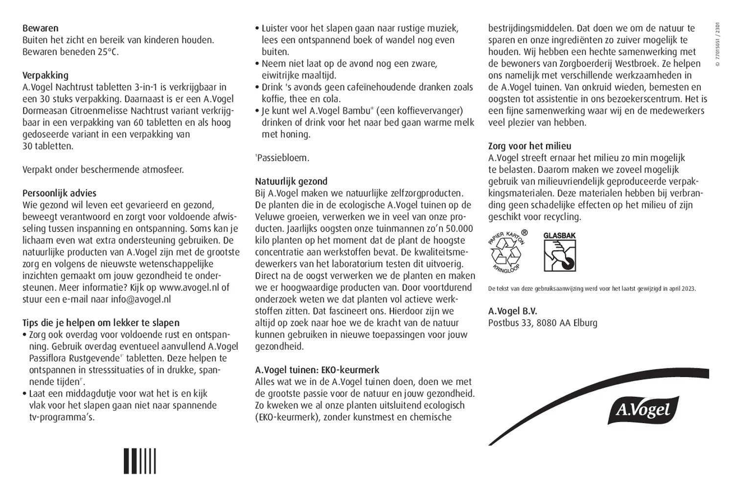 Nachtrust¹,²*  3-in-1 Tabletten afbeelding van document #2, gebruiksaanwijzing