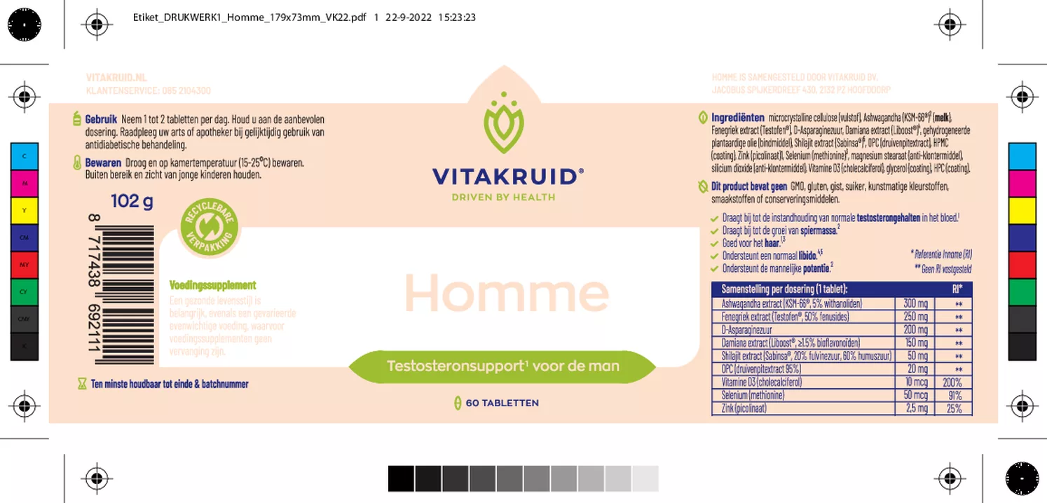 Homme Tabletten afbeelding van document #1, etiket