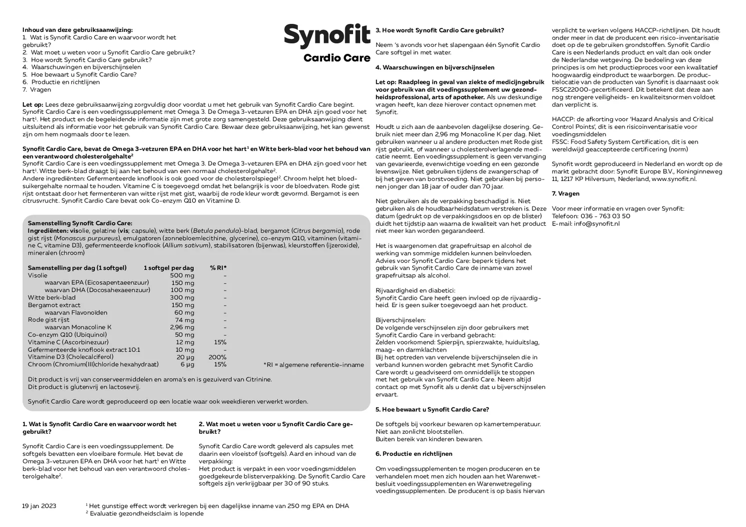 Cardio Care Softgels afbeelding van document #1, gebruiksaanwijzing