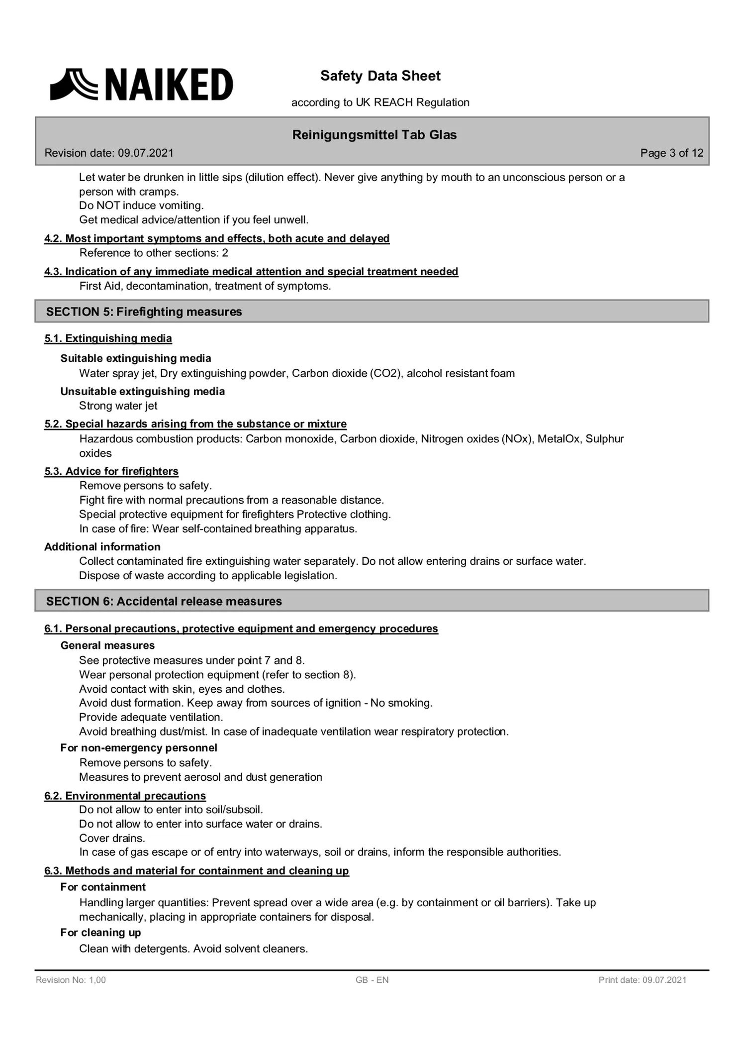 Glasreiniger Tablet afbeelding van document #3, informatiefolder