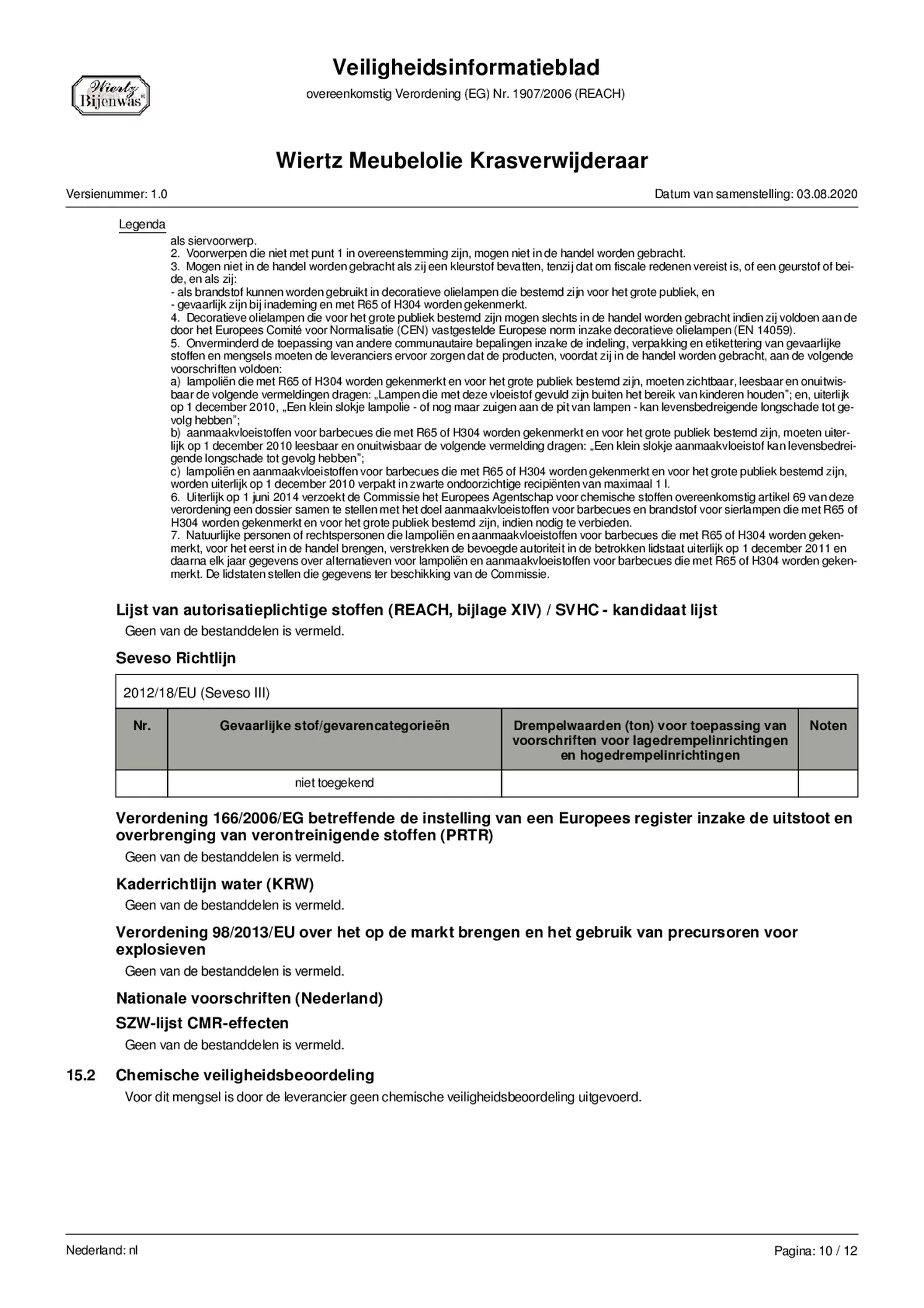 Meubelolie Licht afbeelding van document #10, bijsluiter