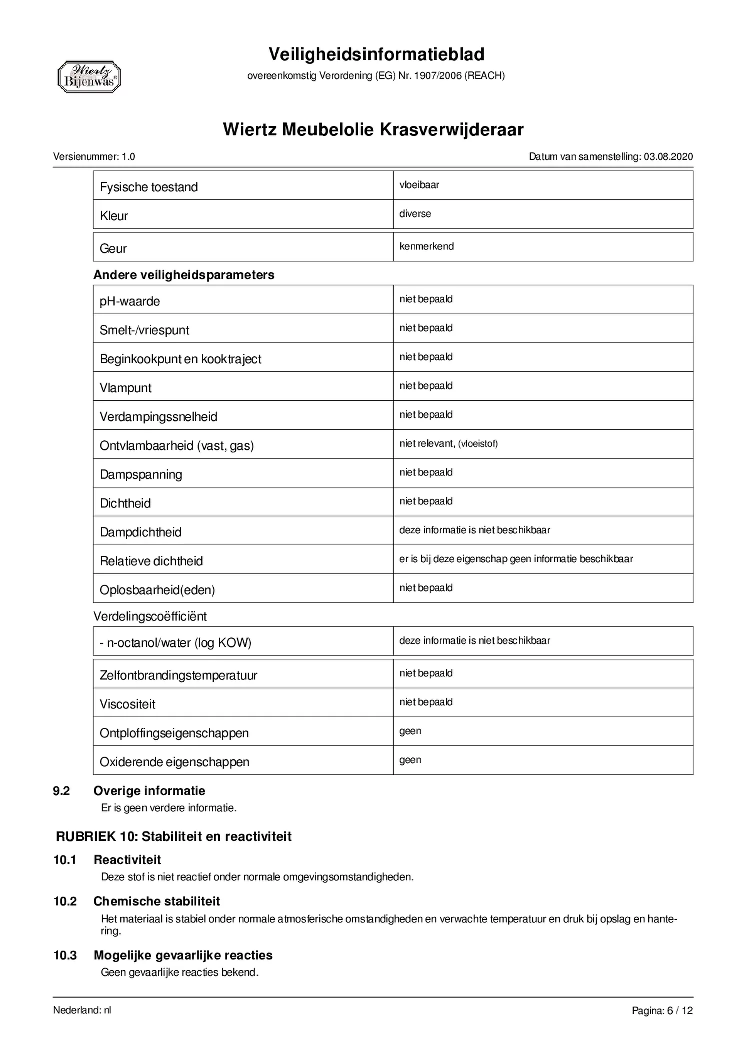 Meubelolie Licht afbeelding van document #6, bijsluiter