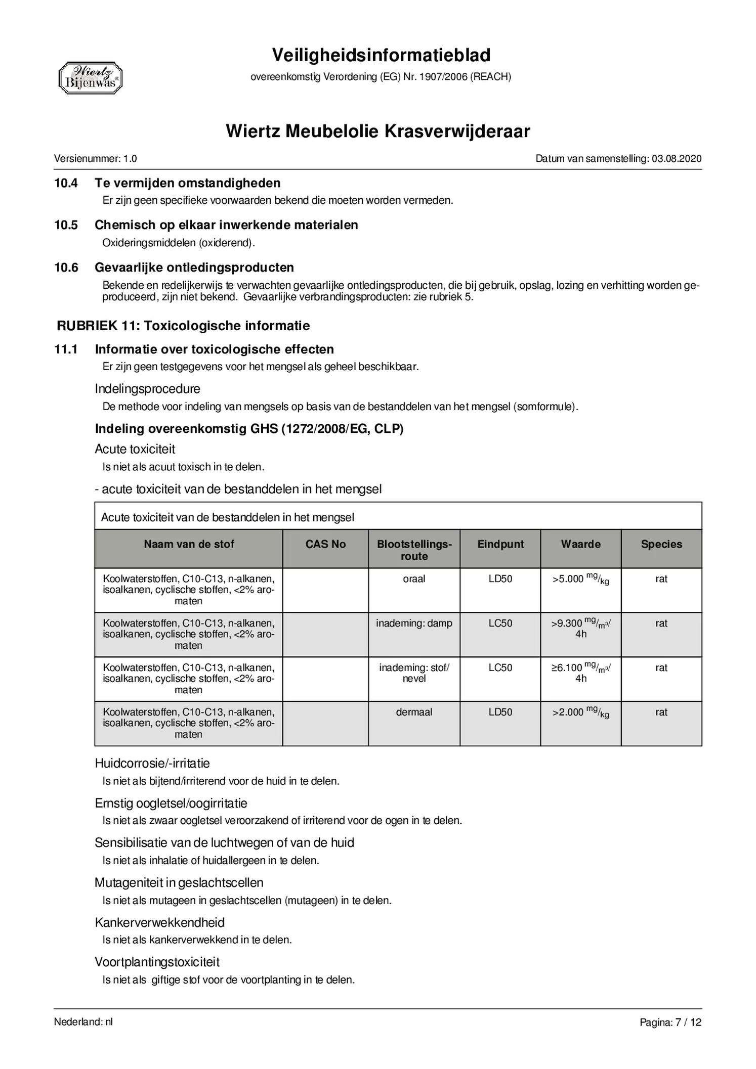 Meubelolie Licht afbeelding van document #7, bijsluiter