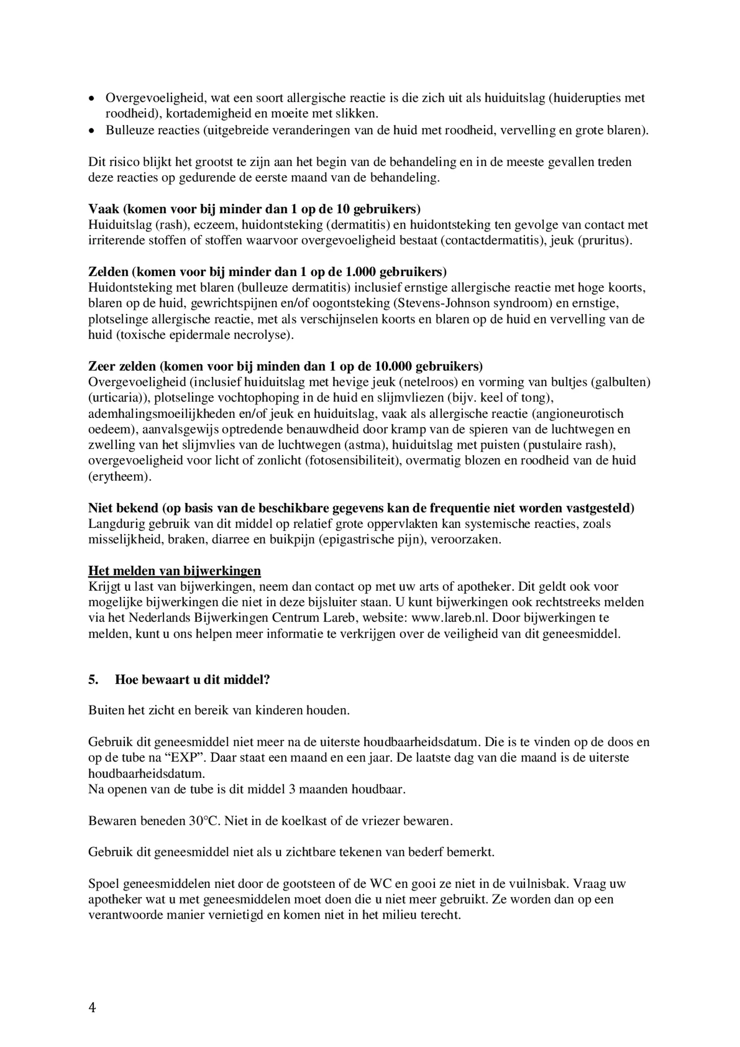 Diclofenac 1% Gel afbeelding van document #4, bijsluiter