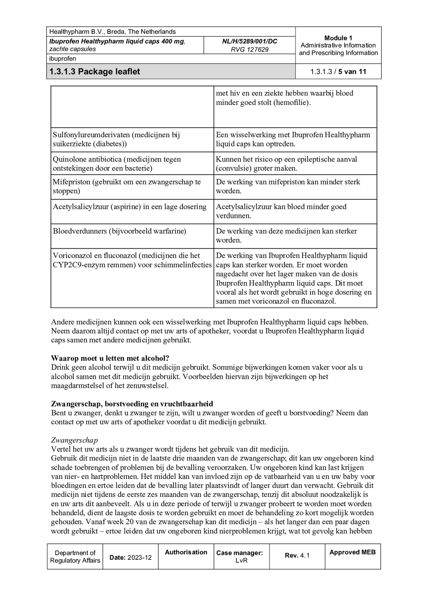 Ibuprofen 400mg Liquid Caps afbeelding van document #5, bijsluiter