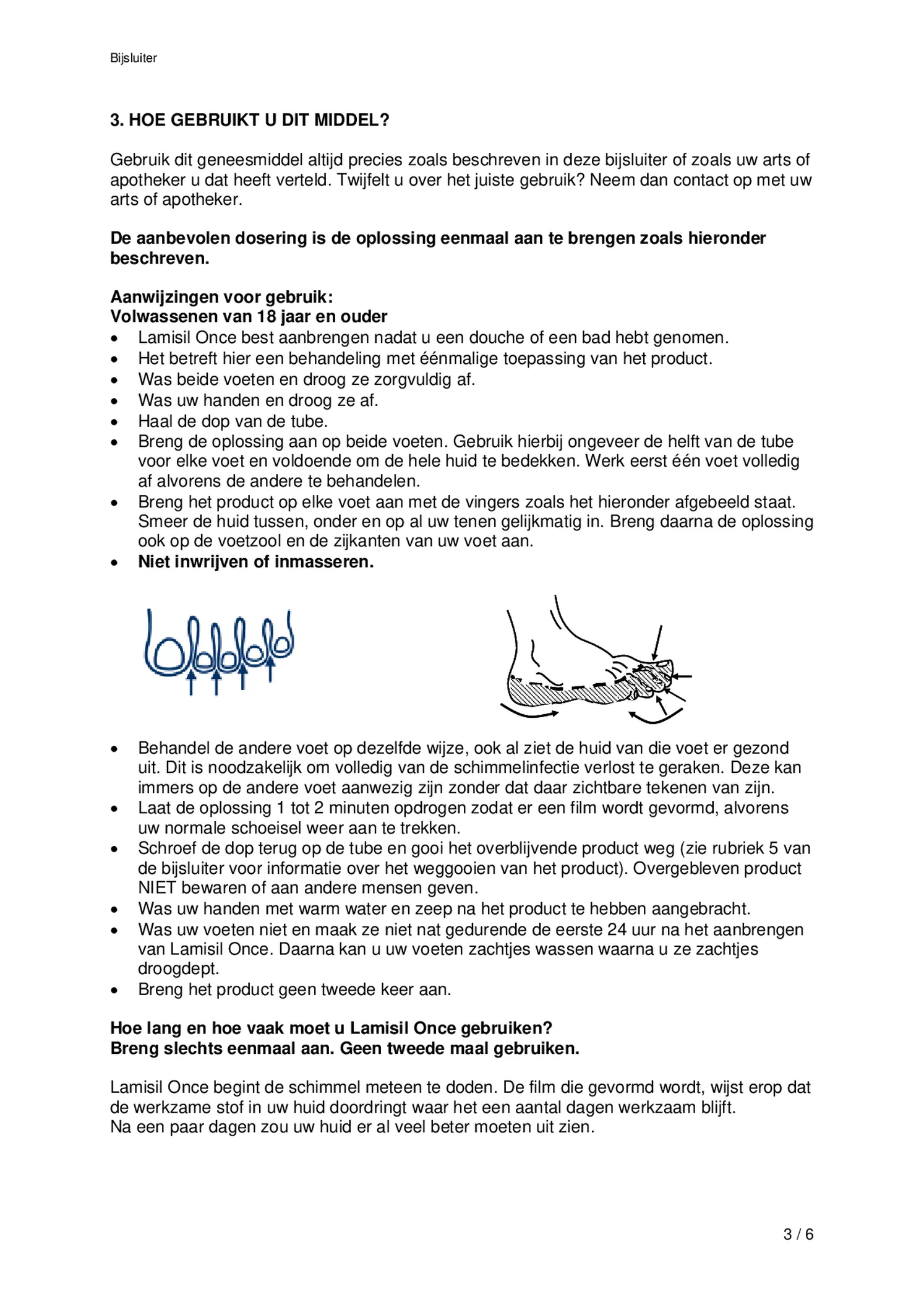 Once 1% Voetschimmelbehandeling afbeelding van document #3, bijsluiter