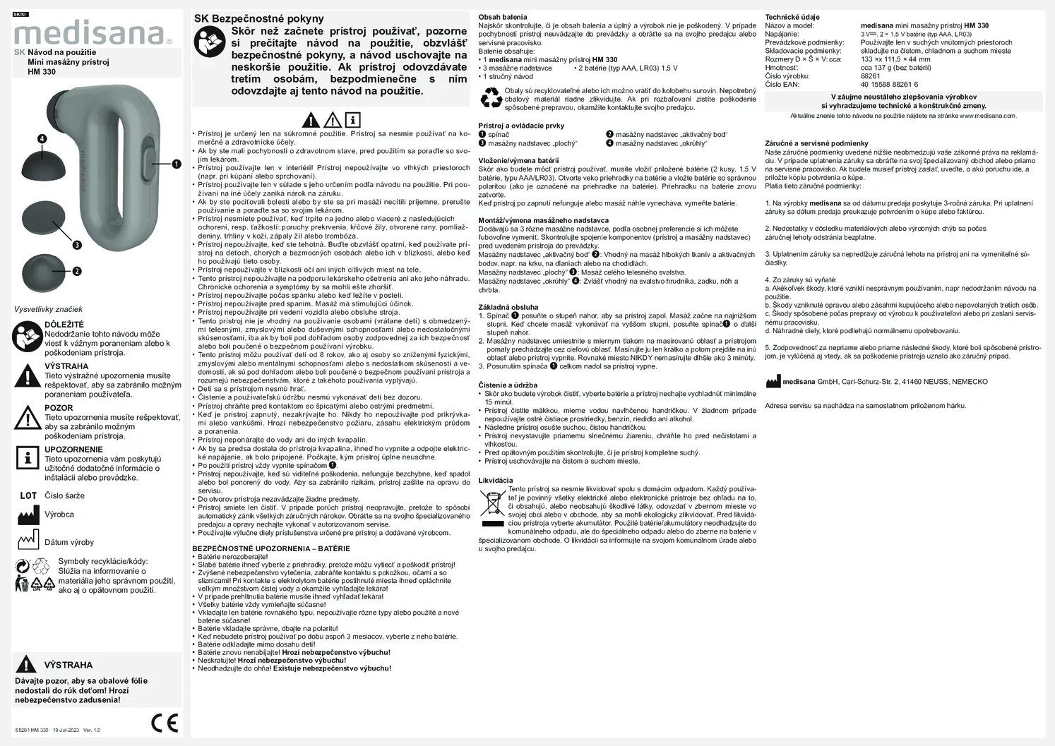 HM 330 Mini Hand Massage afbeelding van document #15, gebruiksaanwijzing