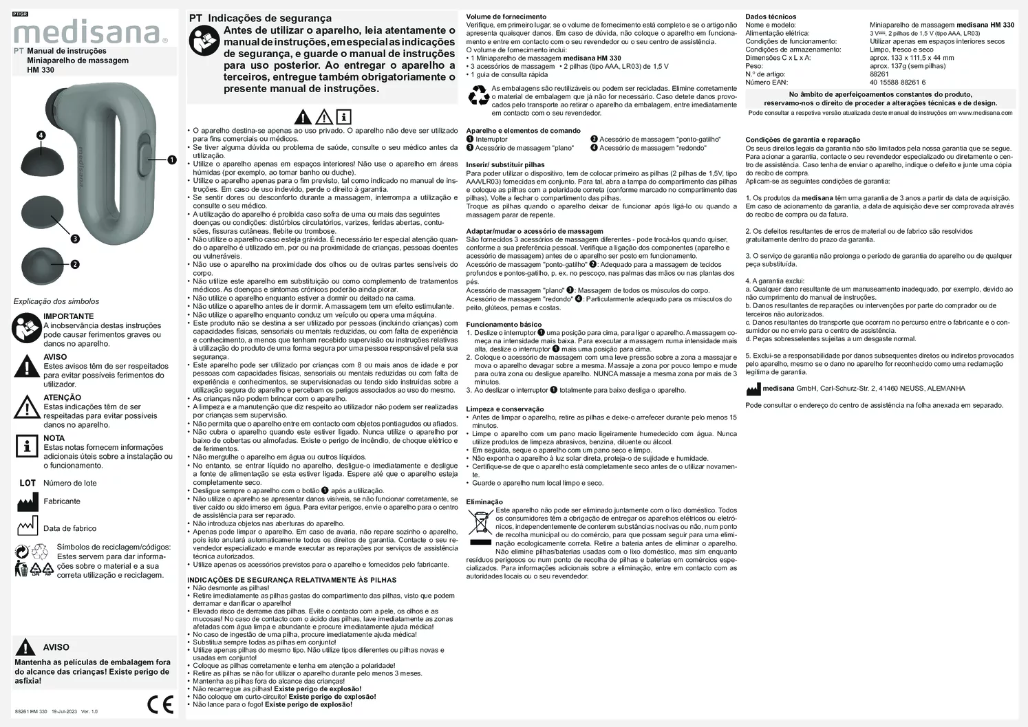 HM 330 Mini Hand Massage afbeelding van document #7, gebruiksaanwijzing