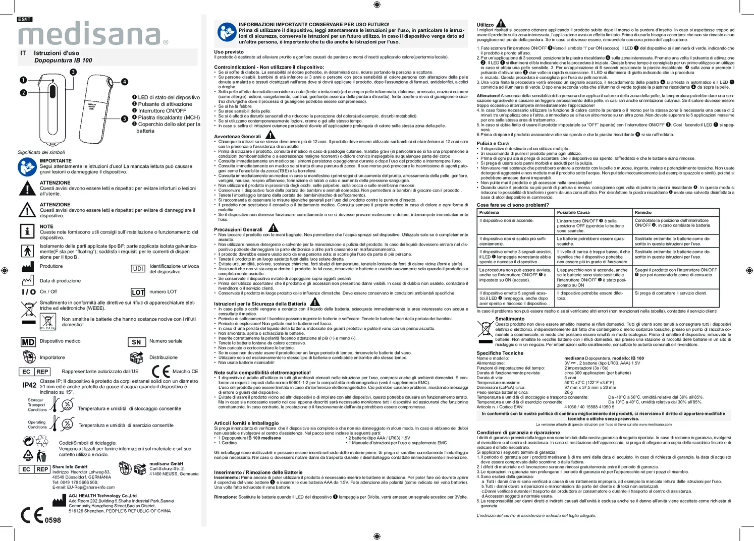 IB100 Insectenbeet Verzachter afbeelding van document #6, gebruiksaanwijzing