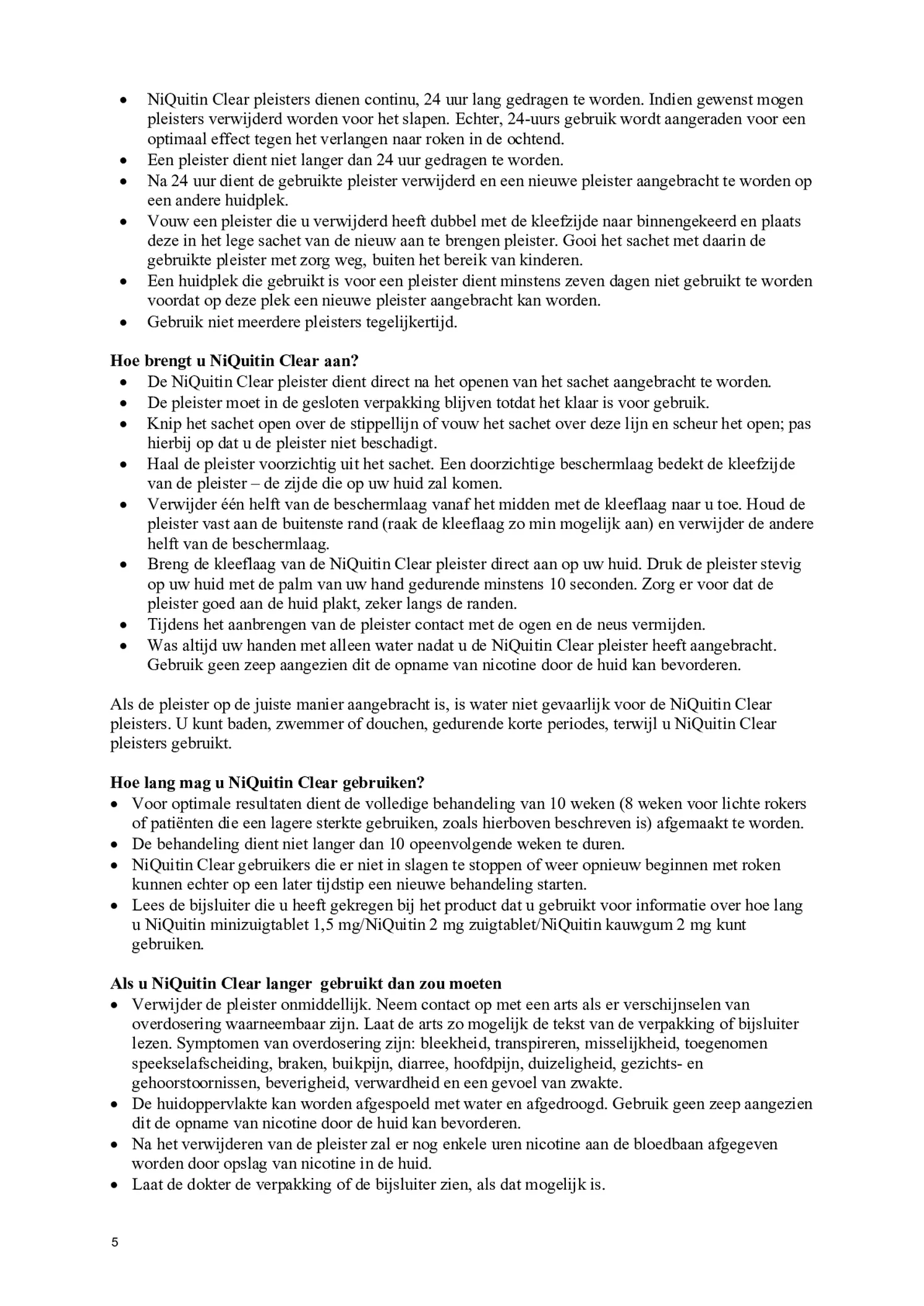 Minizuigtabletten Mint 2.0mg + Clear Pleisters 21mg Stap 1 7ST Combi afbeelding van document #5, bijsluiter