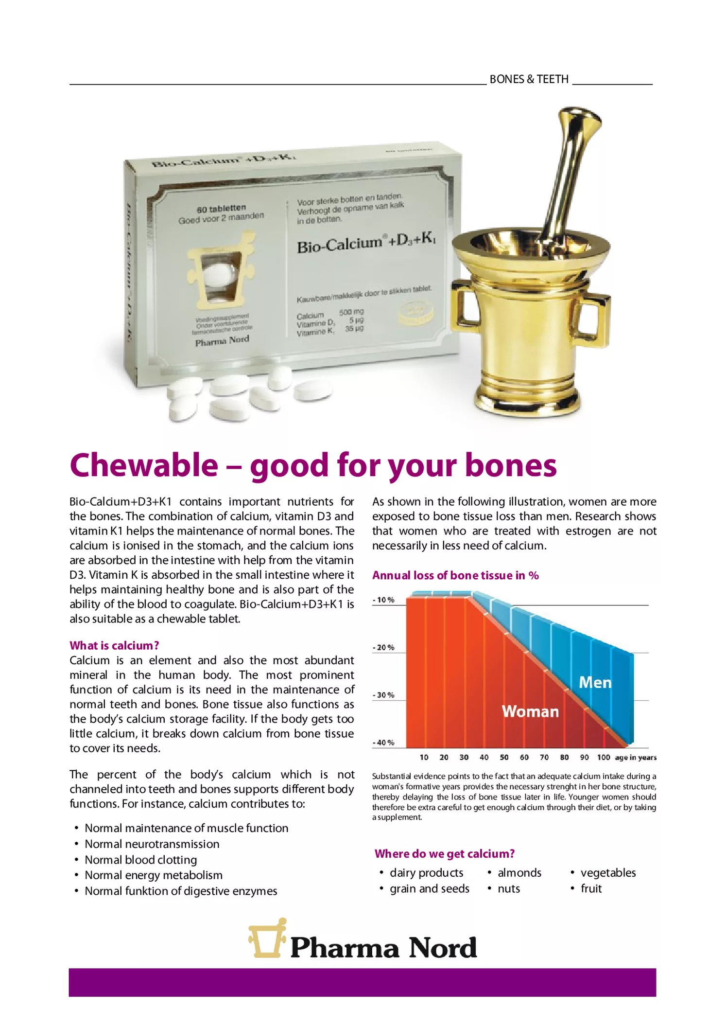 Bio-Calcium+D3+K1+K2 Tabletten afbeelding van document #1, gebruiksaanwijzing