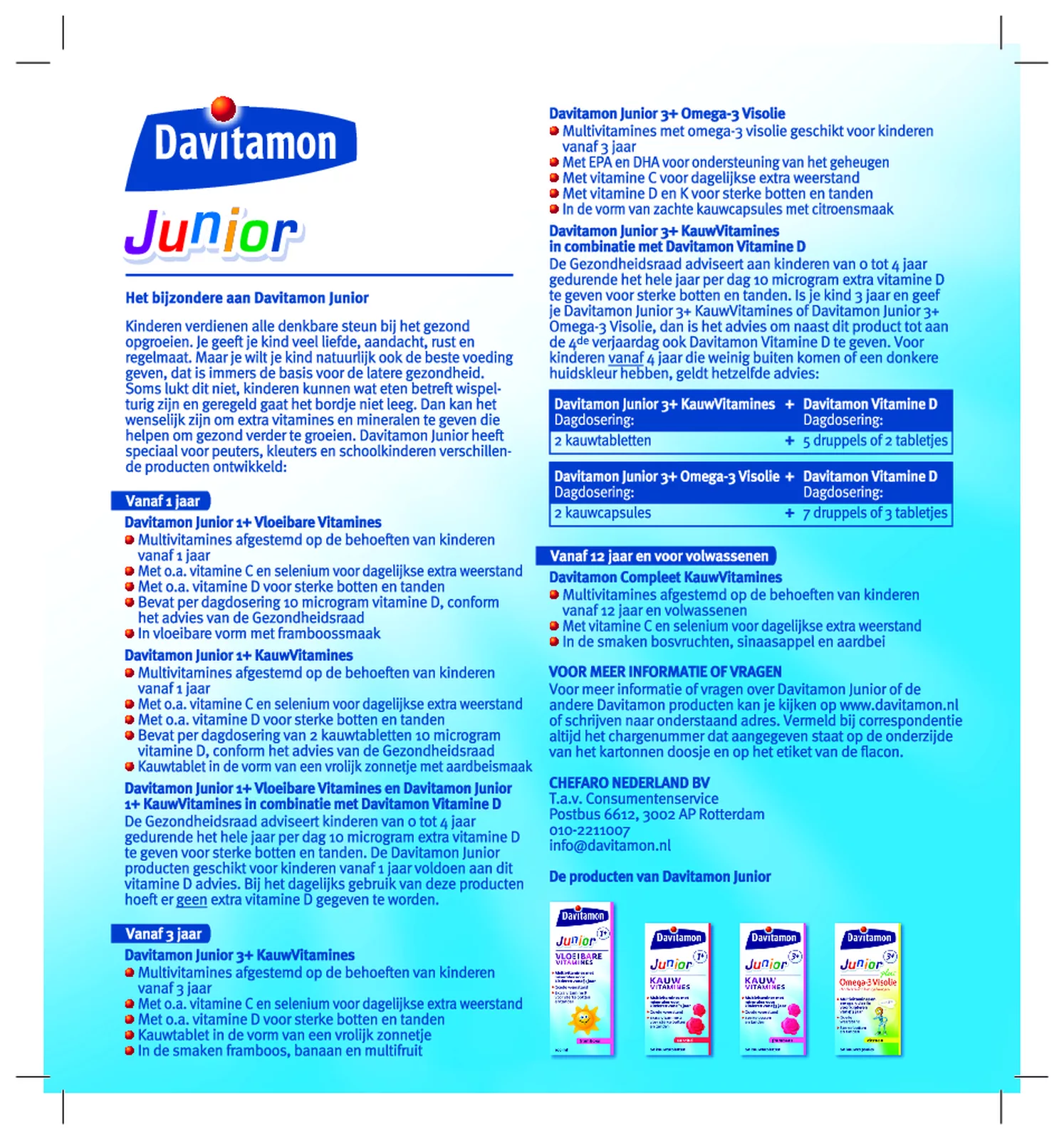 Junior 3+ KauwVitamines Framboos afbeelding van document #1, gebruiksaanwijzing