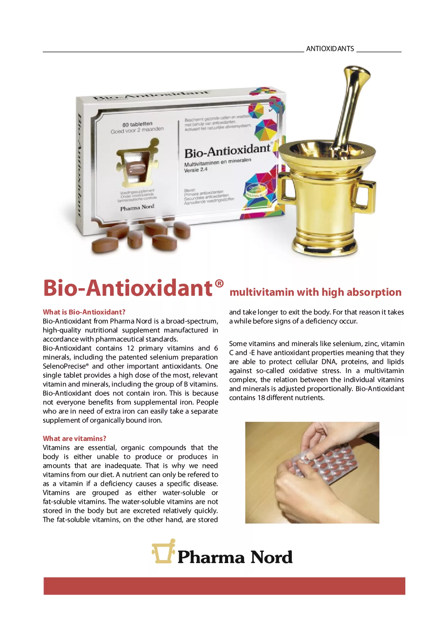 Bio-Multi Tabletten afbeelding van document #1, informatiefolder