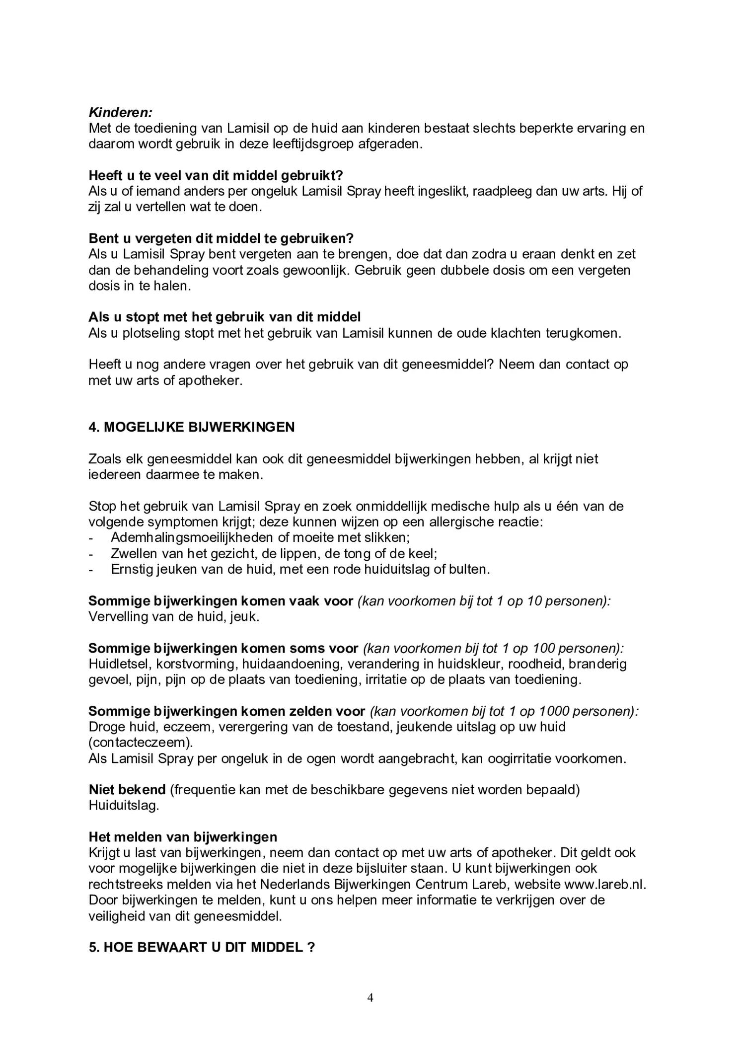 Voetschimmelspray afbeelding van document #4, bijsluiter