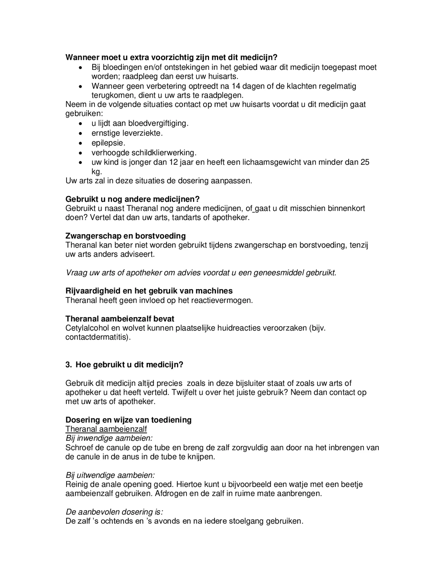 Aambeienzalf afbeelding van document #2, bijsluiter