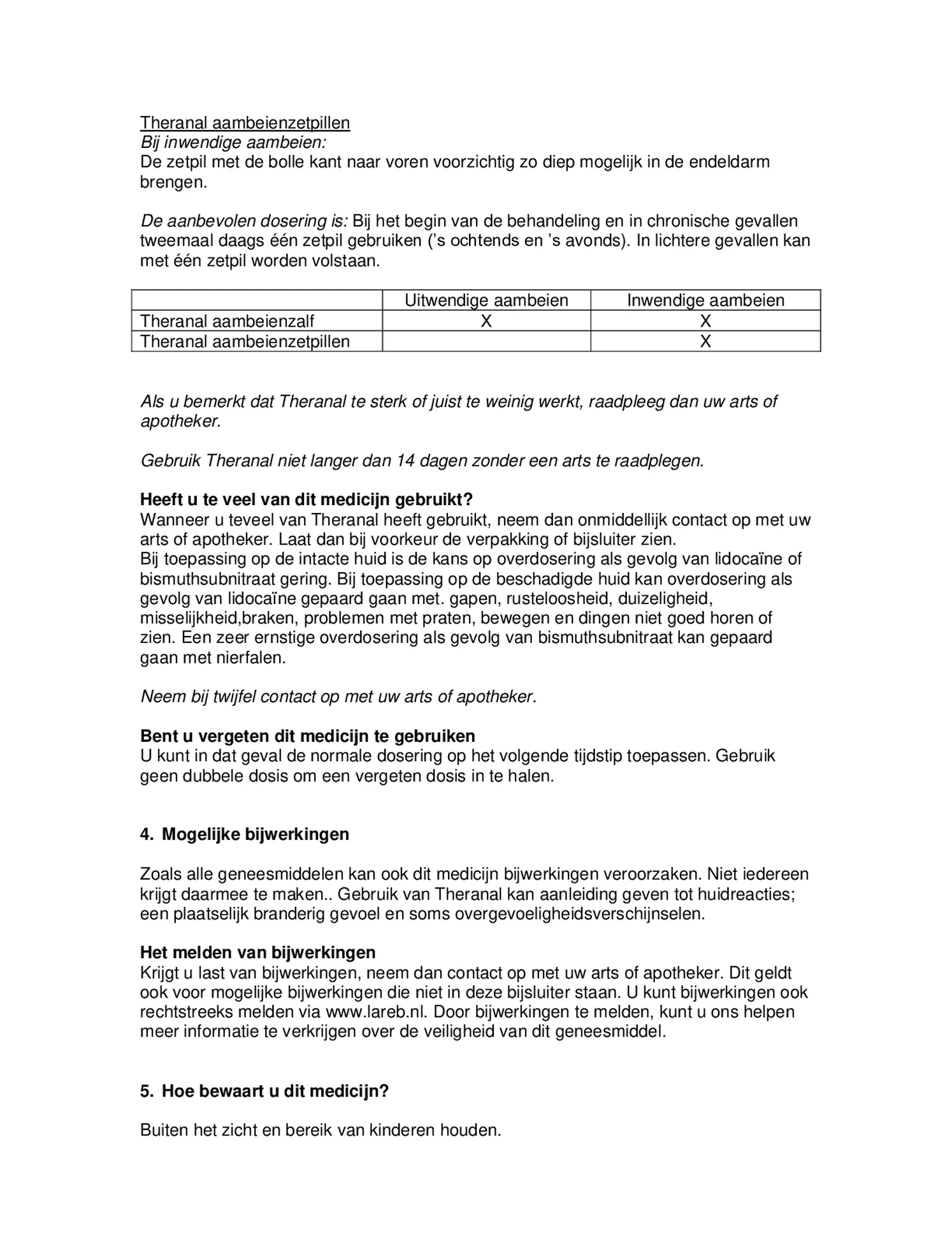 Aambeienzalf afbeelding van document #3, bijsluiter