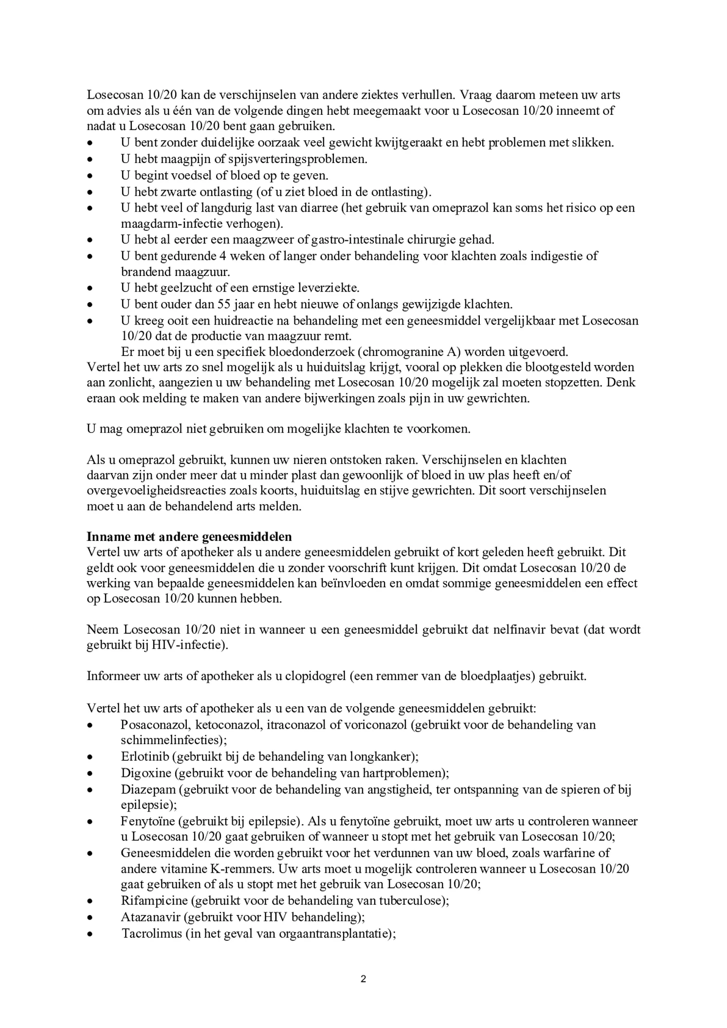 20mg Tabletten afbeelding van document #2, bijsluiter