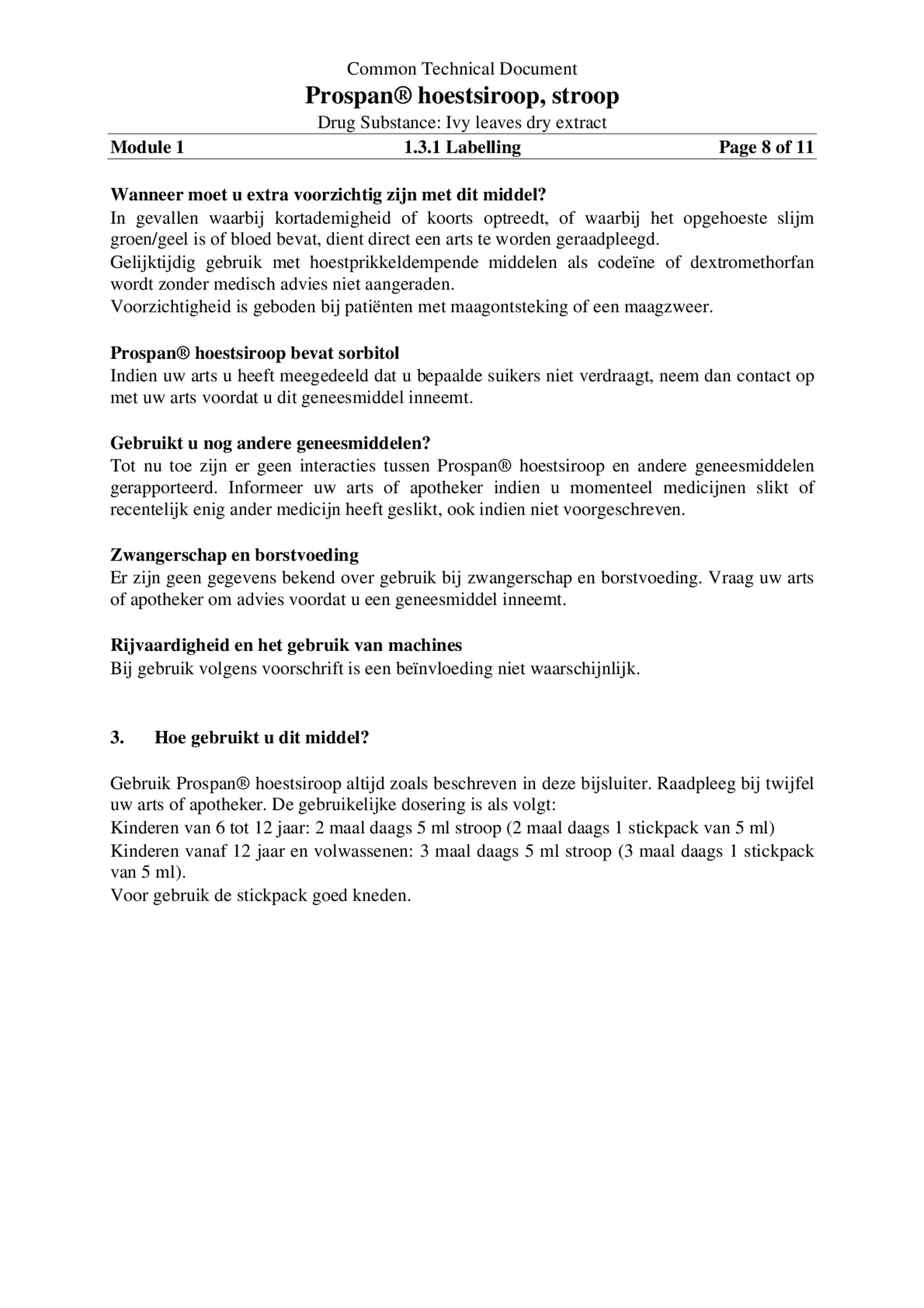 Hoestsiroop Hedera Helix afbeelding van document #8, bijsluiter