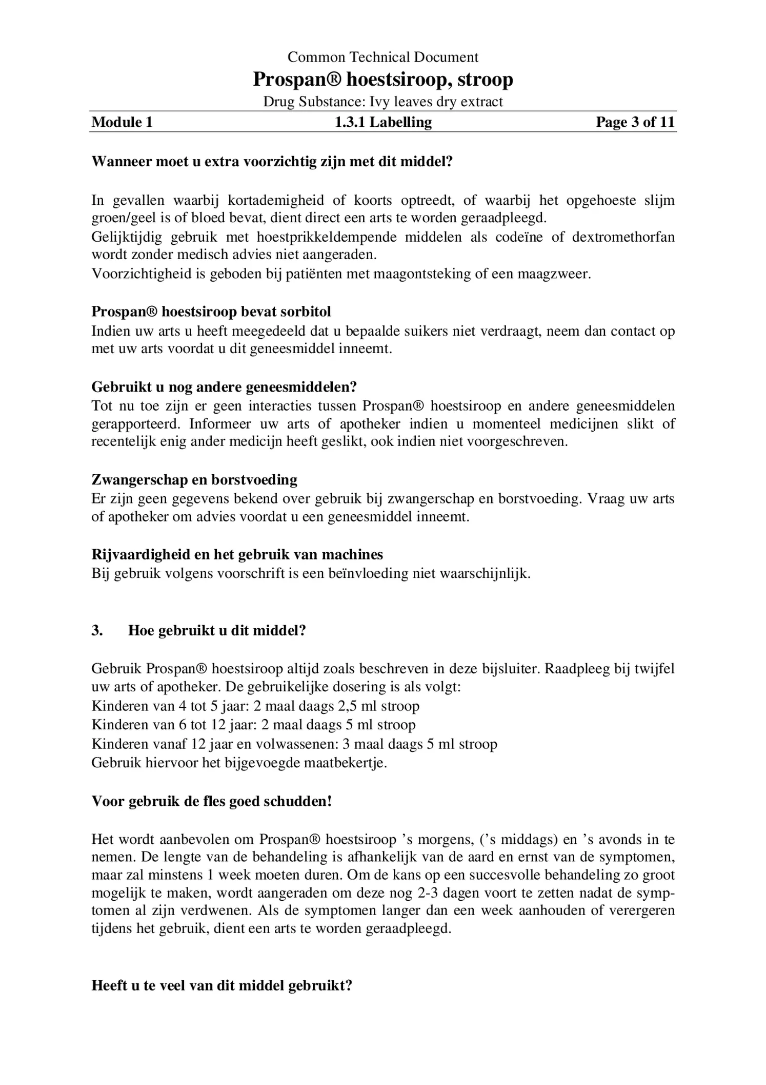 Hoestsiroop Hedera Helix afbeelding van document #3, bijsluiter