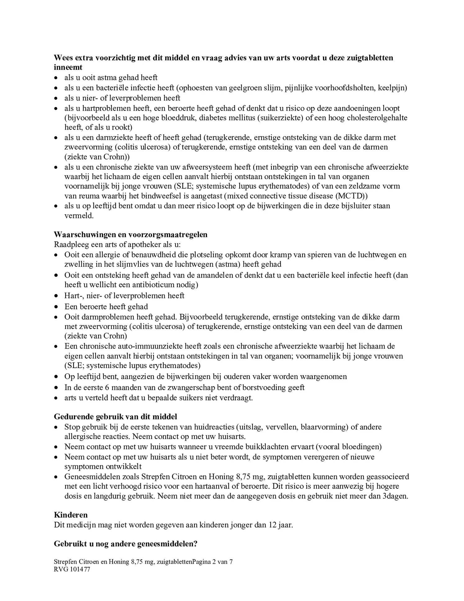 Citroen & Honing Zuigtabletten afbeelding van document #2, bijsluiter