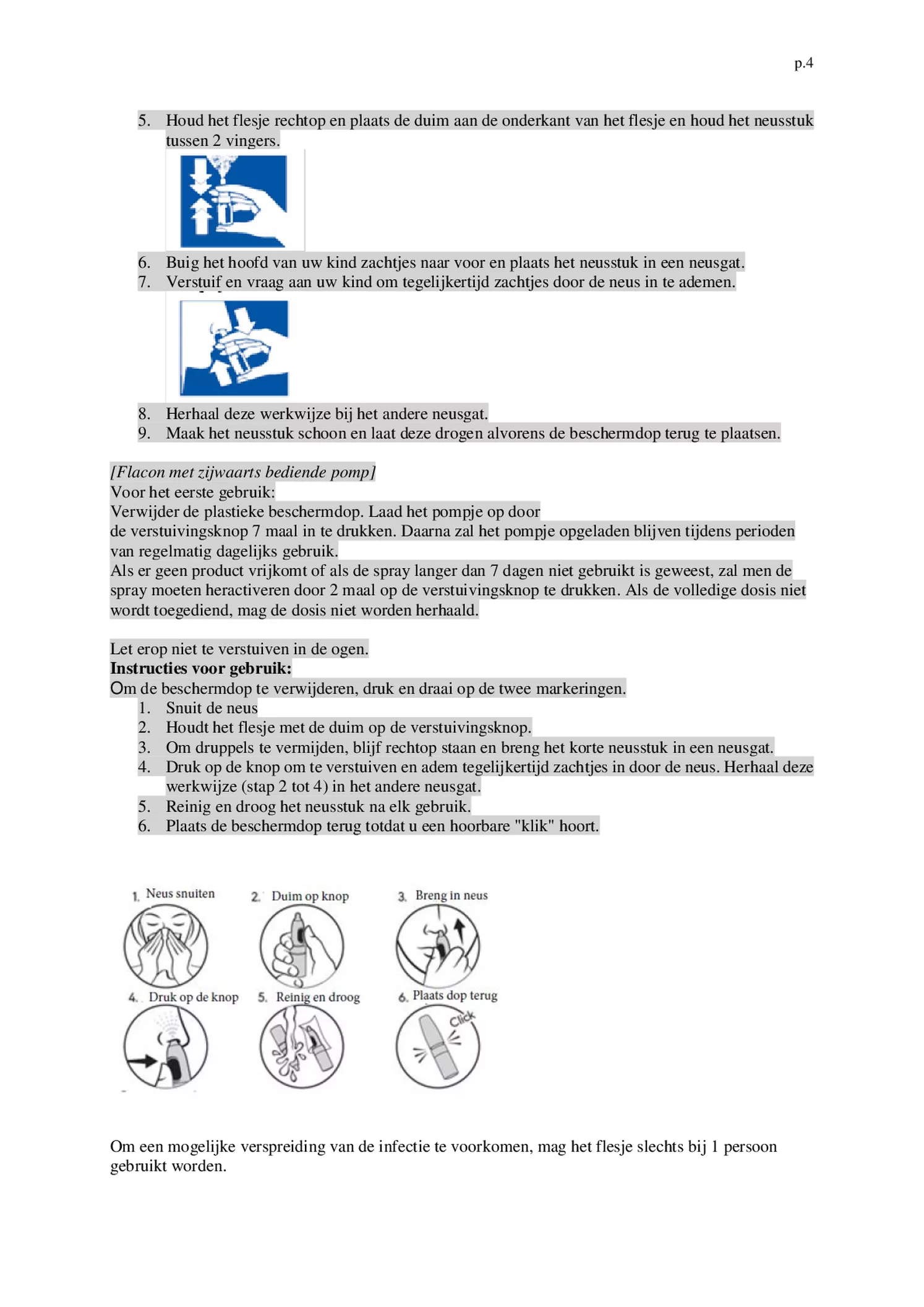 Xylometazoline HCI 0,5 mg/ml Kinder Neusspray bij een verstopte neus afbeelding van document #4, bijsluiter