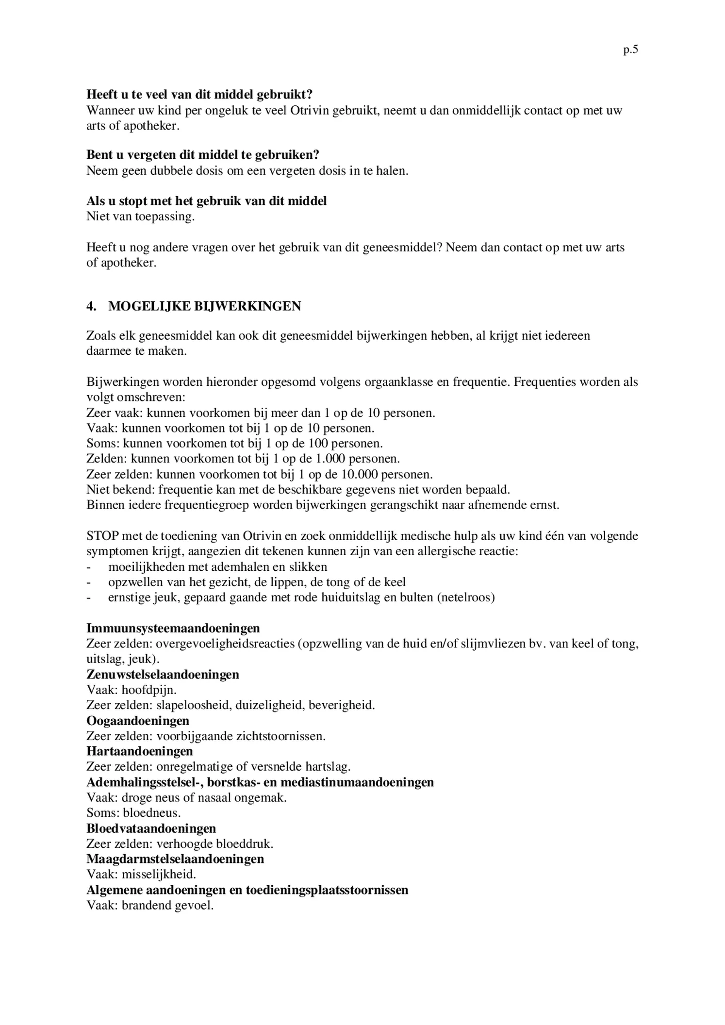 Xylometazoline HCI 0,5 mg/ml Kinder Neusspray bij een verstopte neus afbeelding van document #5, bijsluiter