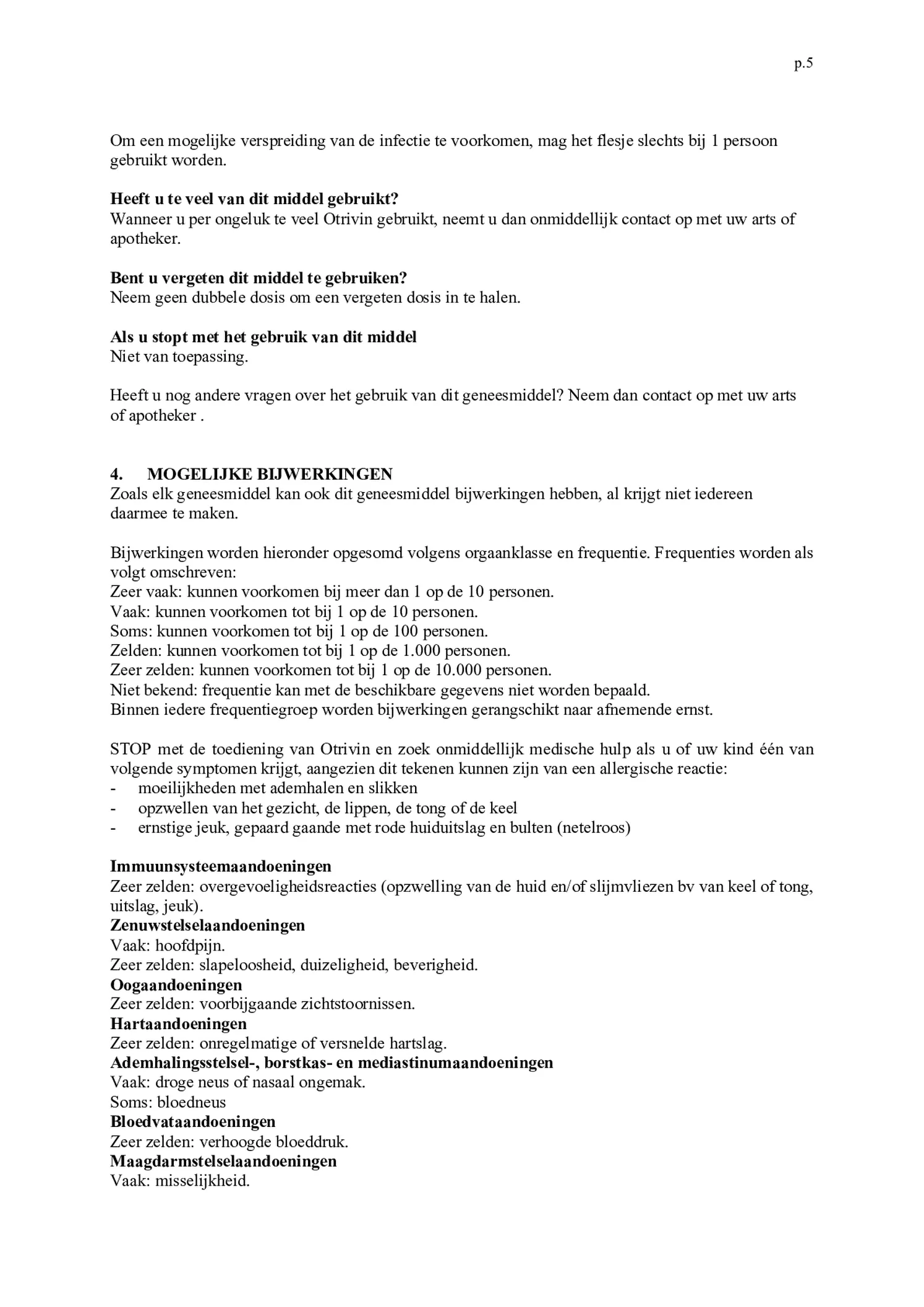 Xylometazoline HCI 1 mg/ml Neusspray bij een verstopte neus afbeelding van document #5, bijsluiter