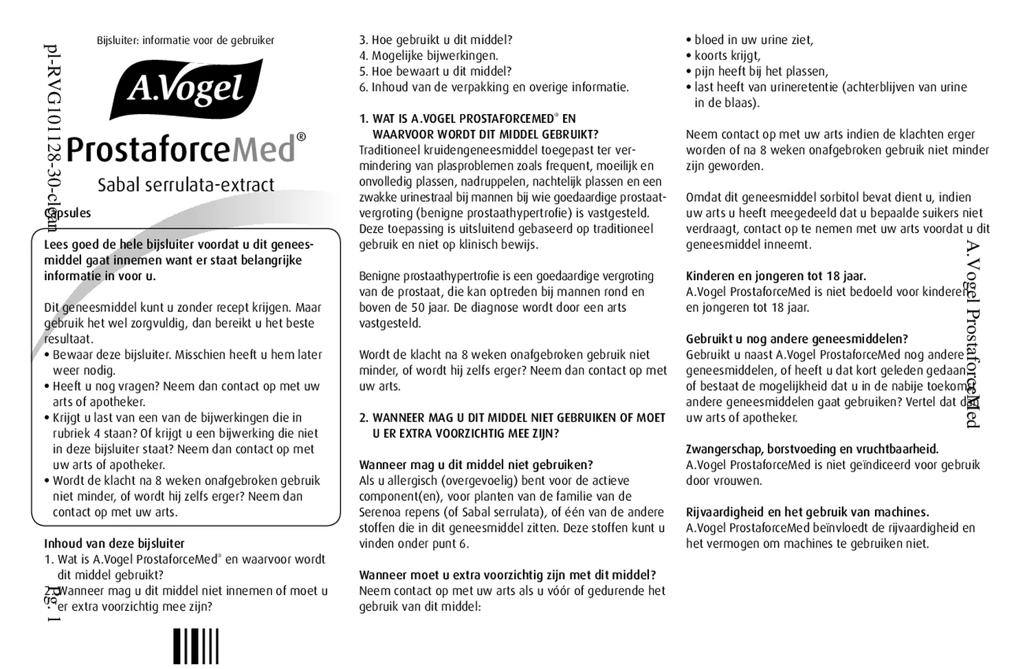 ProstaforceMed Capsules afbeelding van document #1, bijsluiter