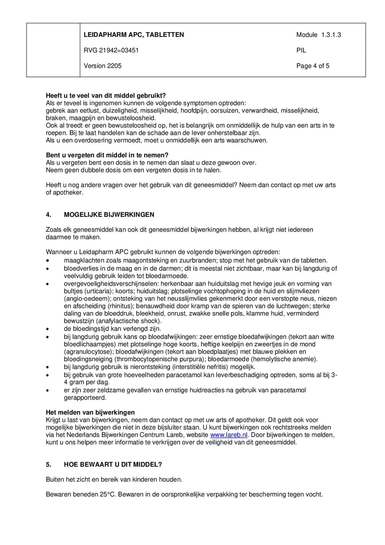 APC Tabletten afbeelding van document #4, bijsluiter