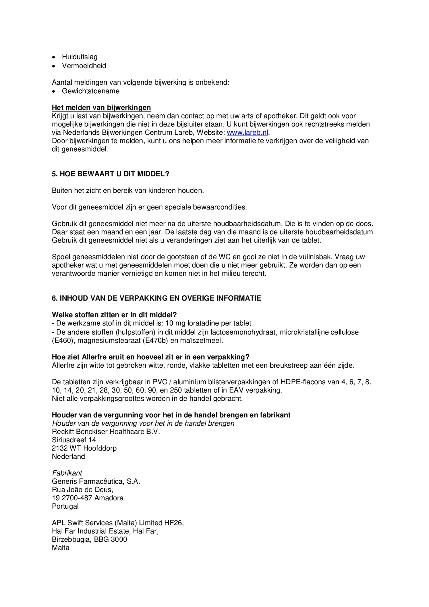 10mg Tabletten afbeelding van document #4, bijsluiter